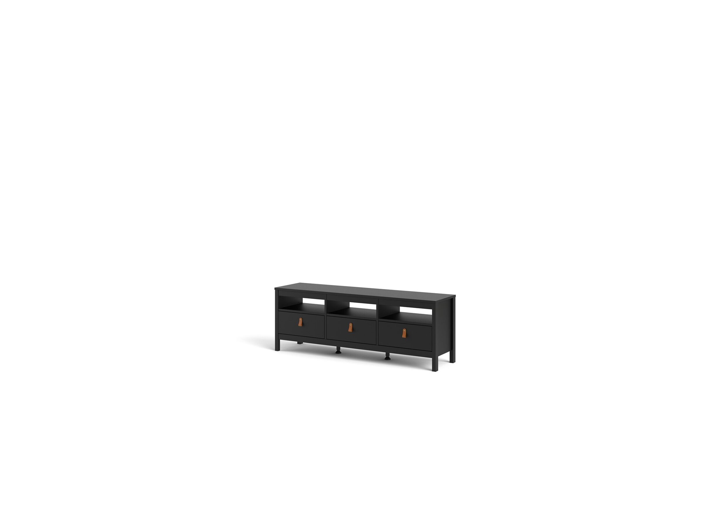 Tv-meubel Madrid 152cm - meubelplaat - matzwart