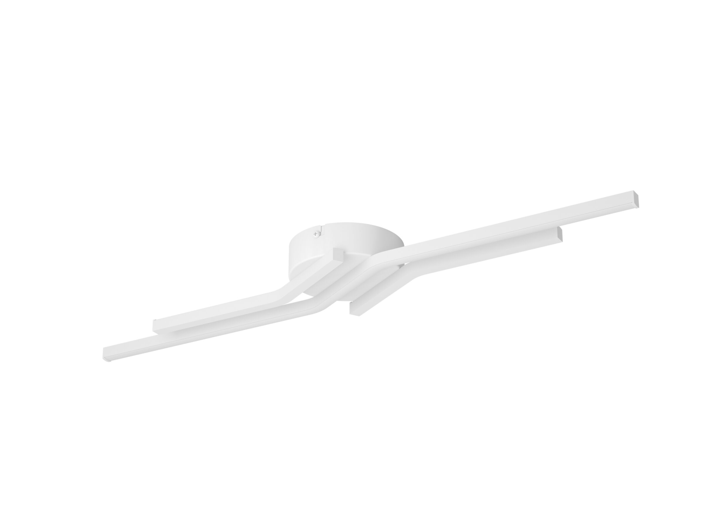 Plafondlamp Amandolo 68 - Plafonnier Amandolo 68,5x15,5x7cm - aluminium & acier - blanc