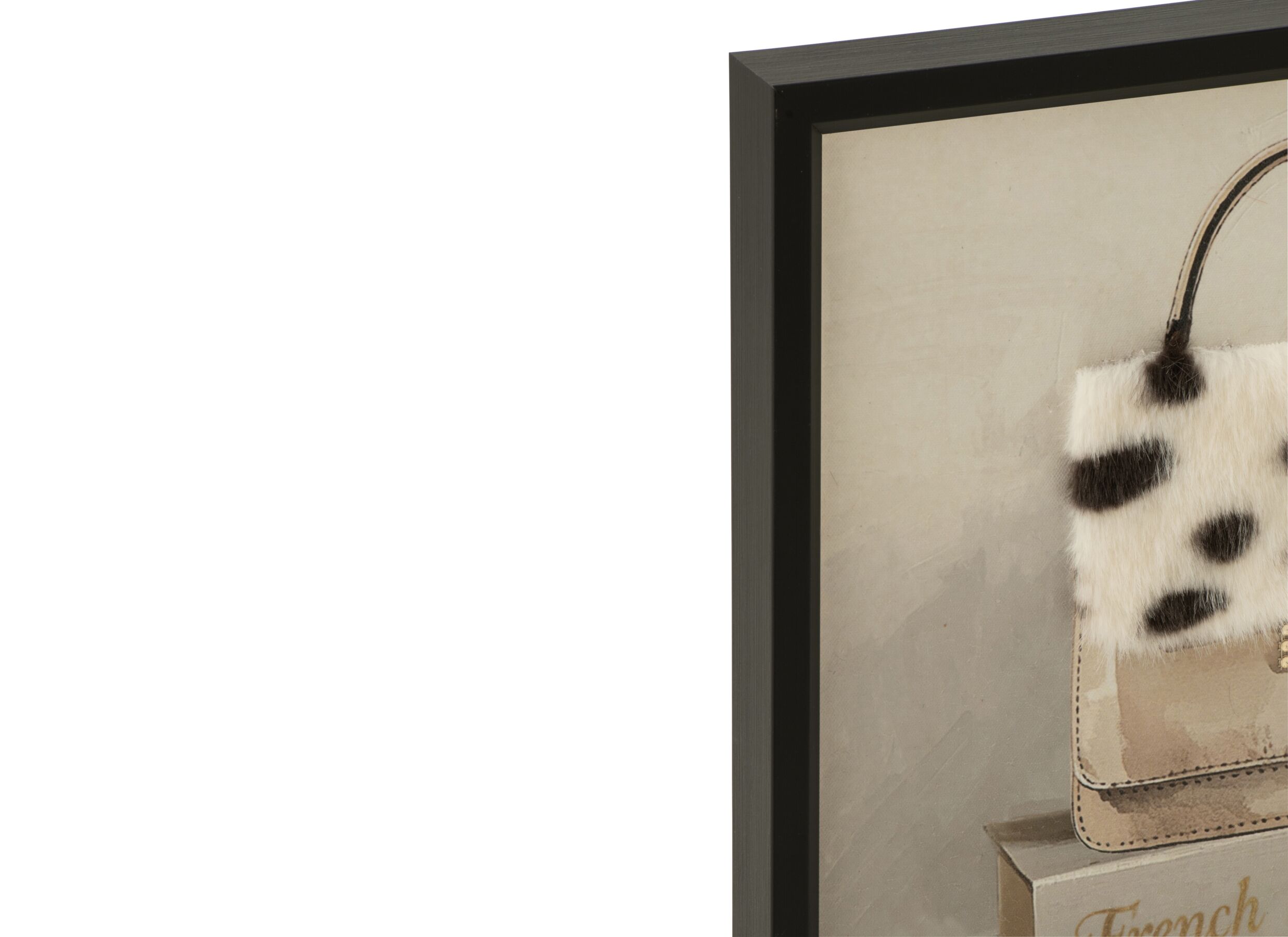 Detail - Peinture Sac à main 30x30cm - MDF & toile - multicolore