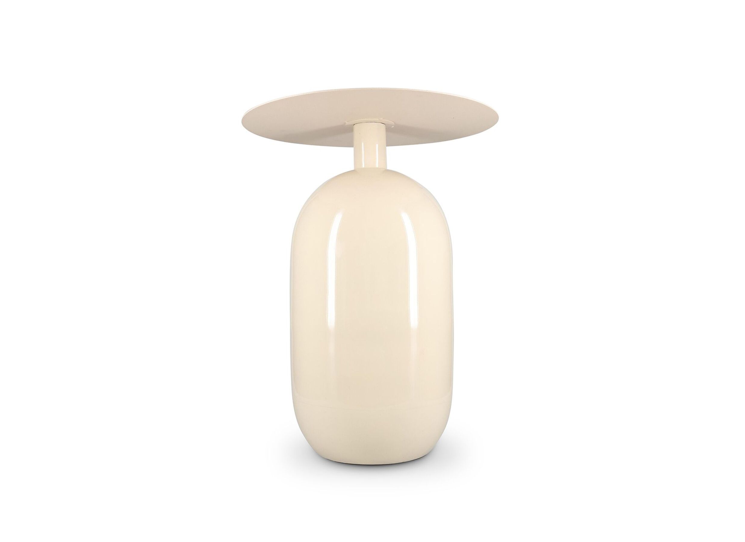 Aperçu - Table d'appoint Mio Ø40xH52cm - métal - ivory