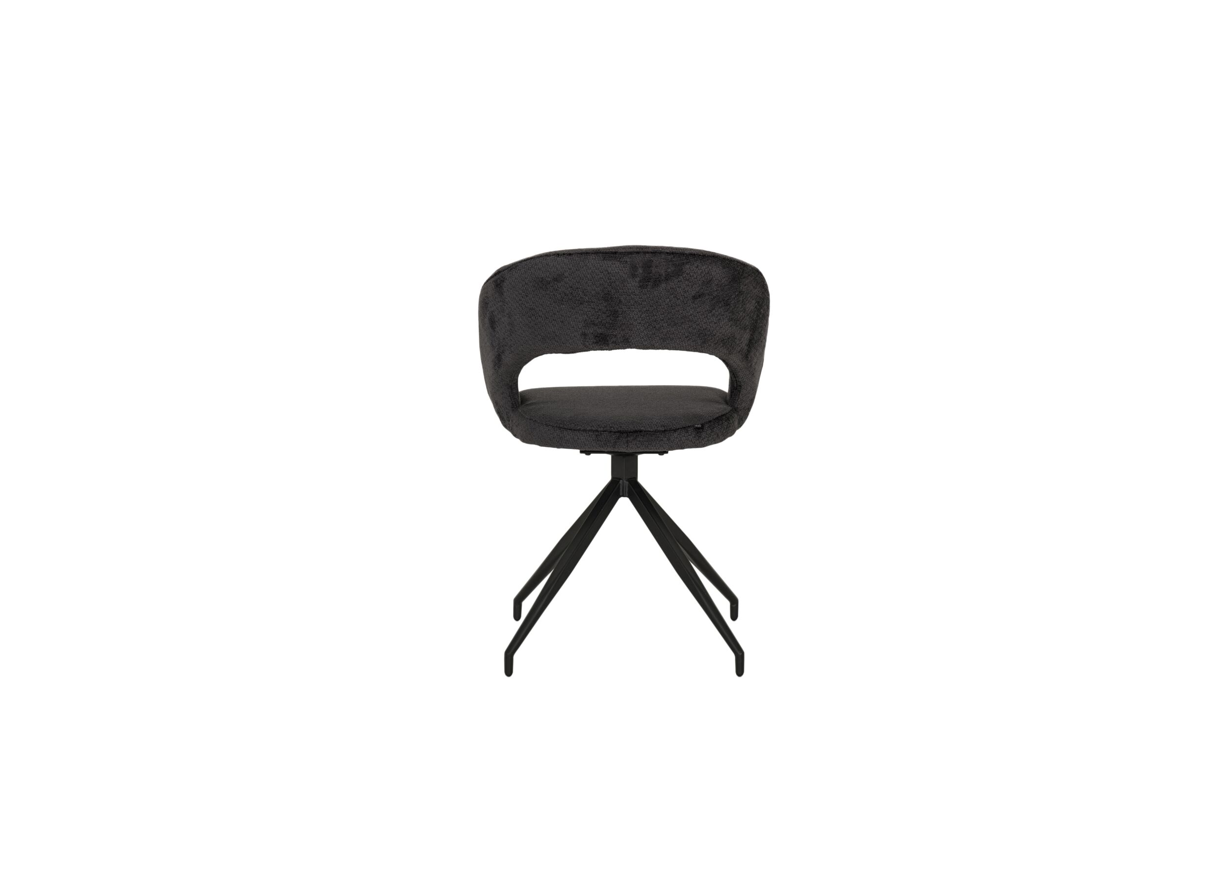 Aperçu - Chaise Indy 58x60x85cm - tissu - anthracite