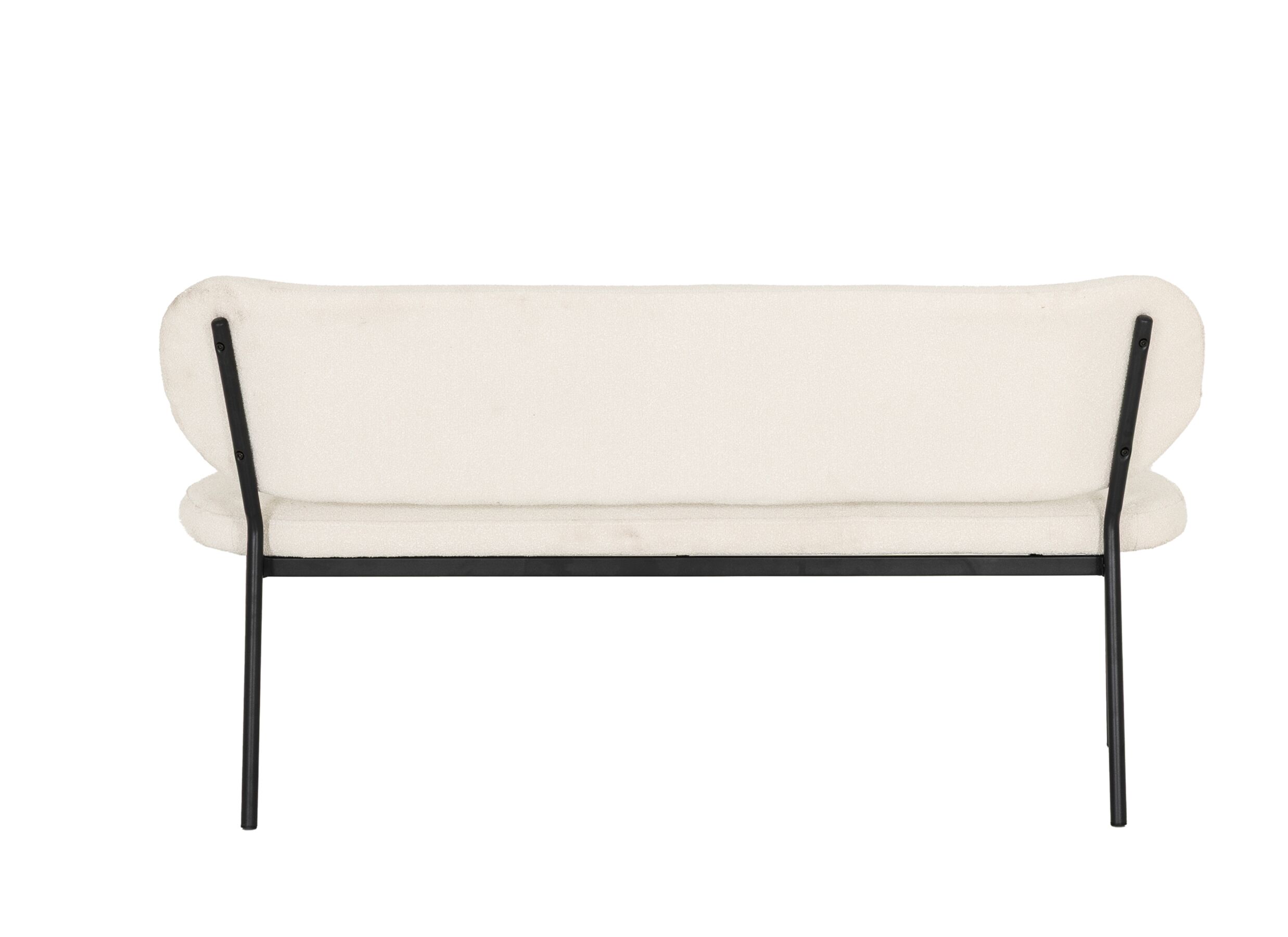 Aperçu - Banc Luke 160cm - tissu - blanc