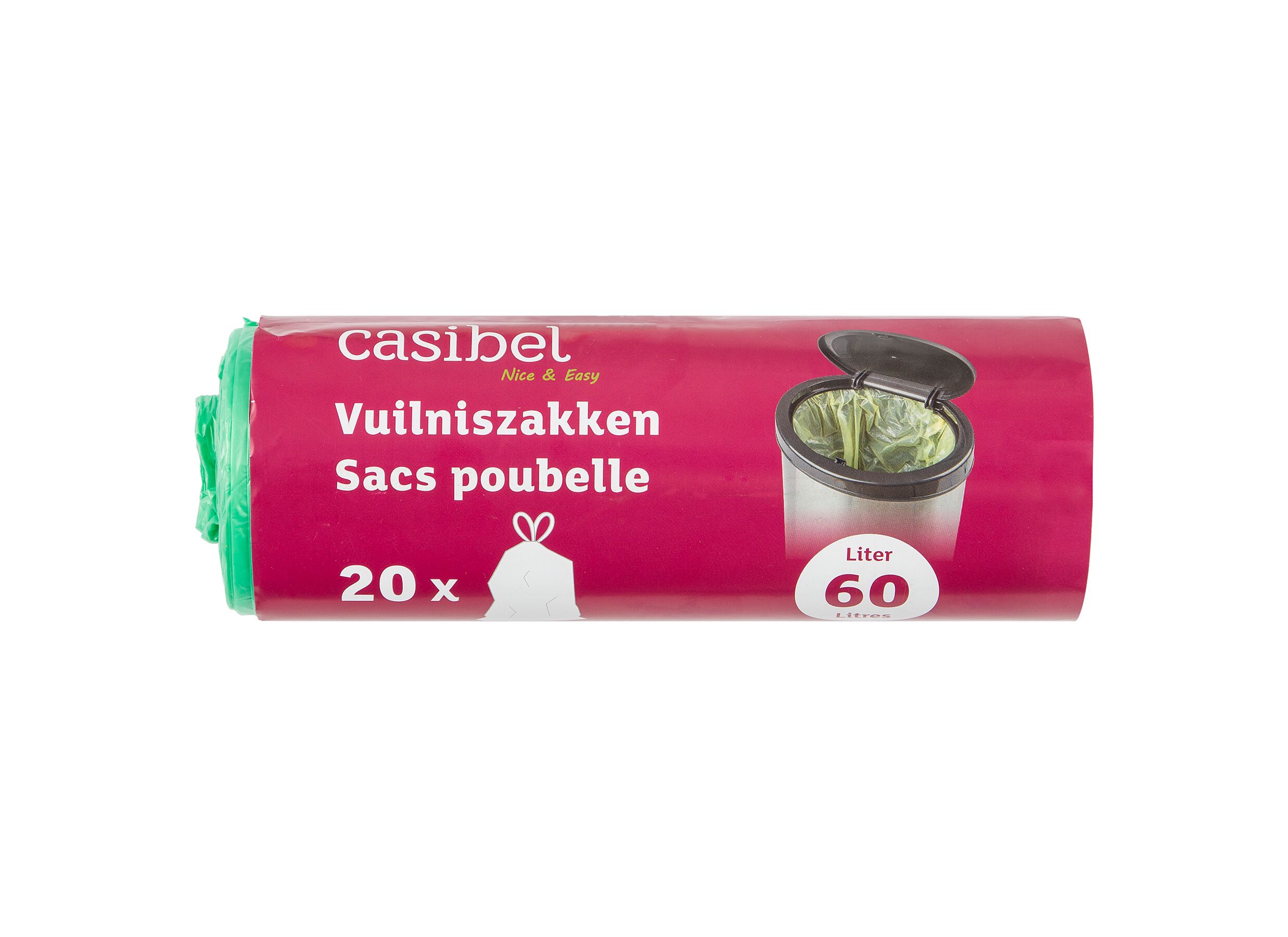 Sac poubelle 60L 20 pièces - Sac poubelle 60L 20 pièces