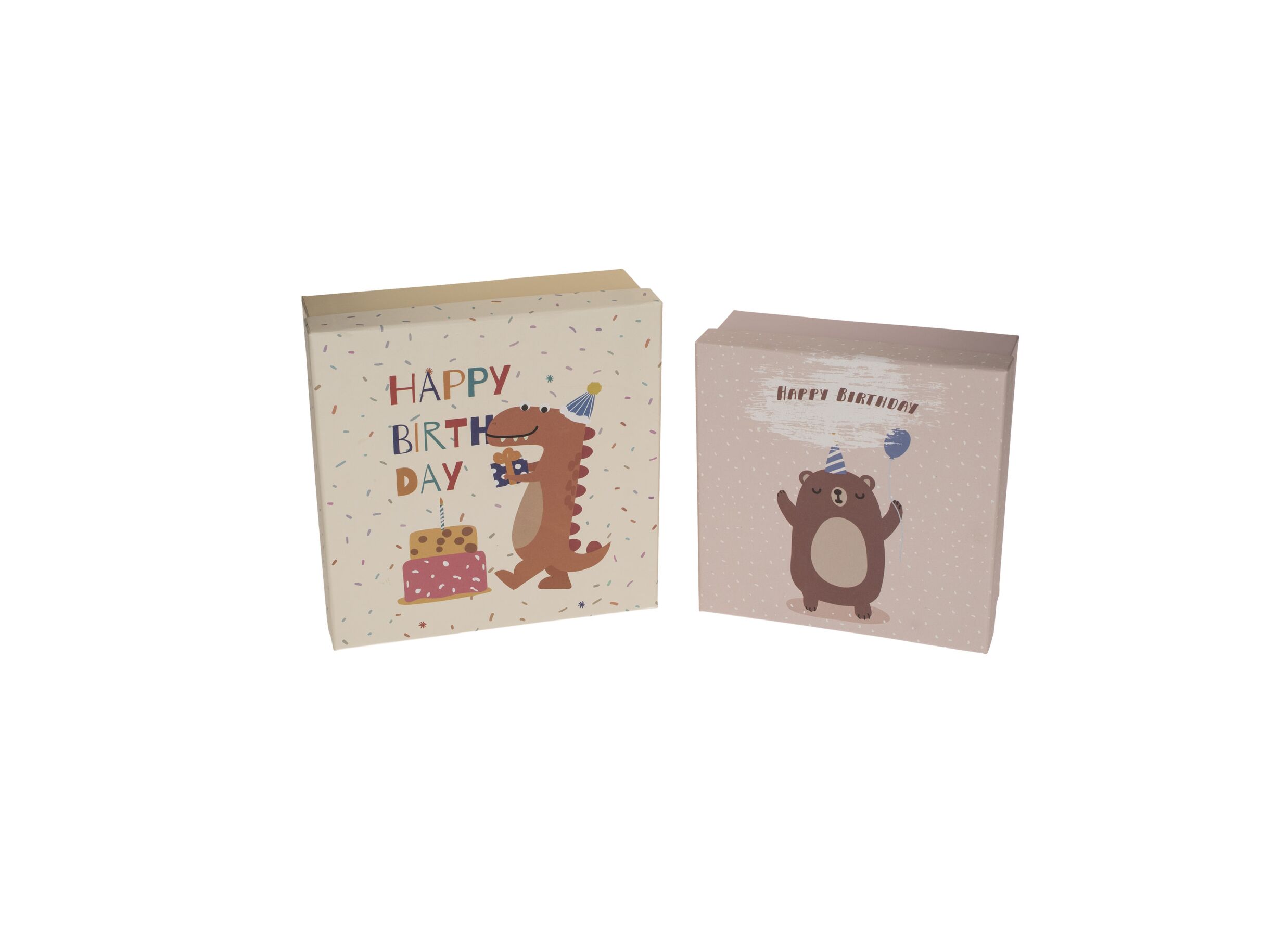 Overzichtsfoto - Giftbox Birthday Animals - karton - multicolor set van 8