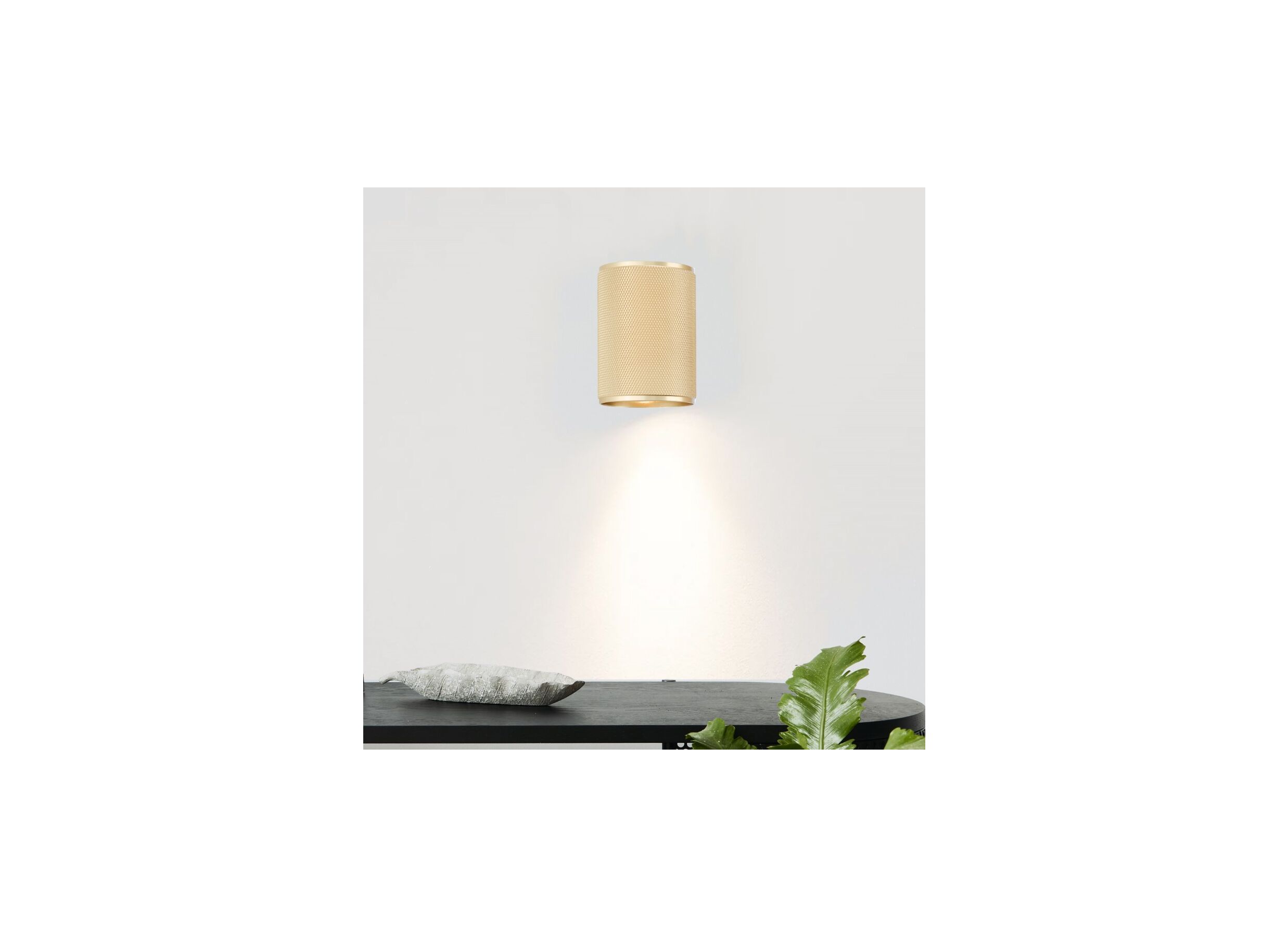 Sfeerfoto - Wandlamp Marty mat goud 5W GU10