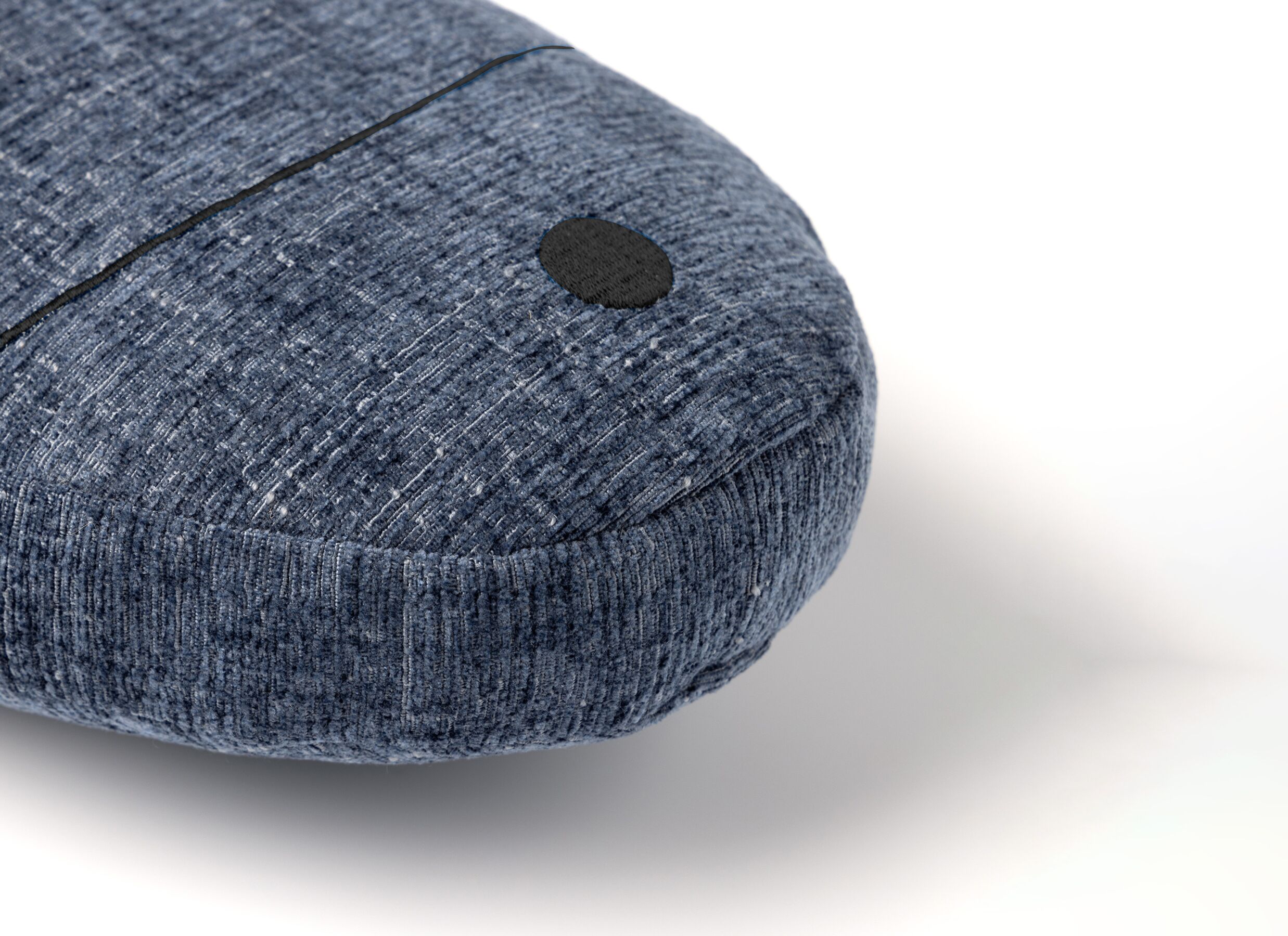 Detailfoto - Kussen Fish 45x22x4cm - polyester - blauw