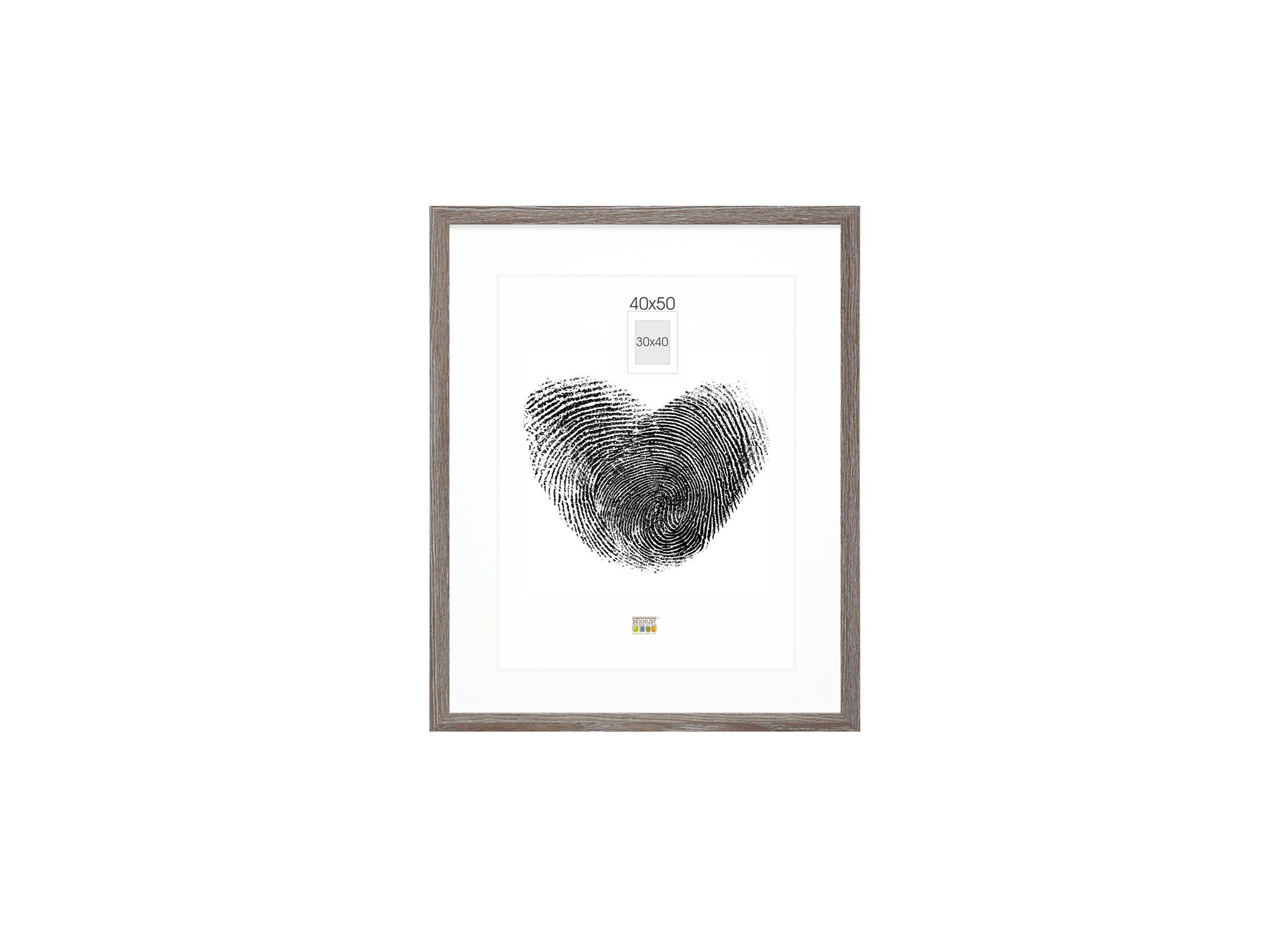 Cadre photo 40x50cm - Cadre photo 50x40cm - verre - gris