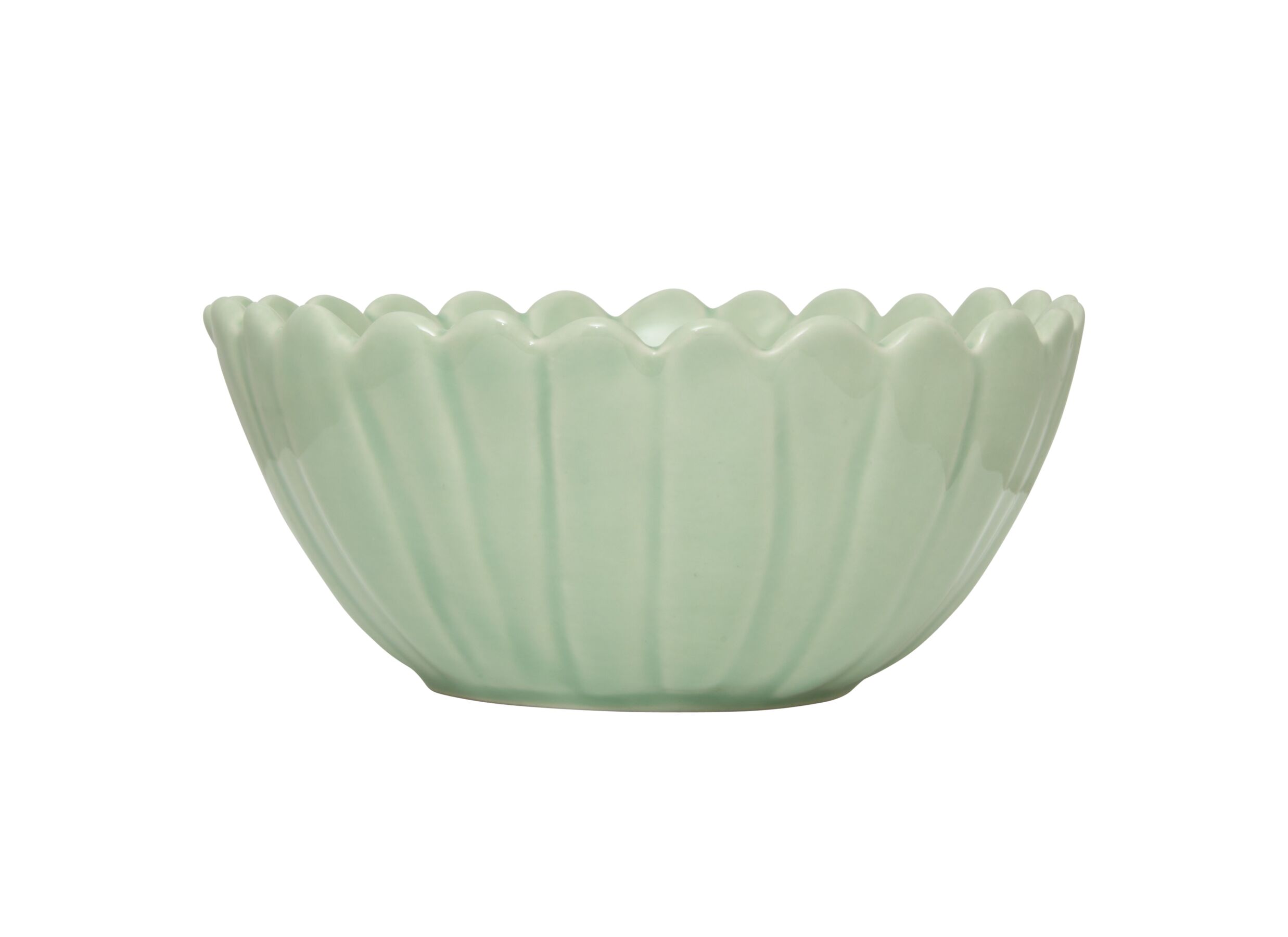 Aperçu - Bol Fleurs 15x7cm - grès - rose & vert