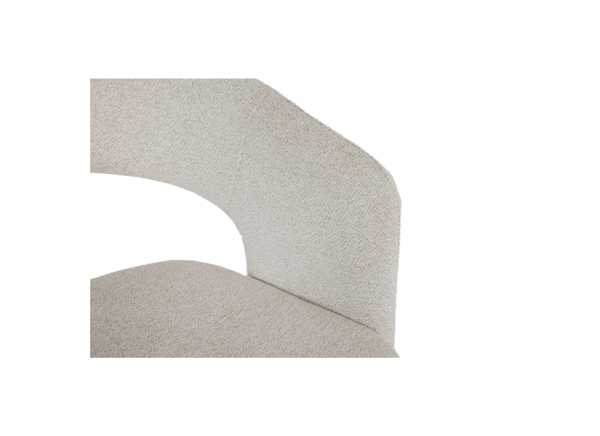 Detailfoto - Draaistoel Robin 60x56x79,50cm - stof - grijs