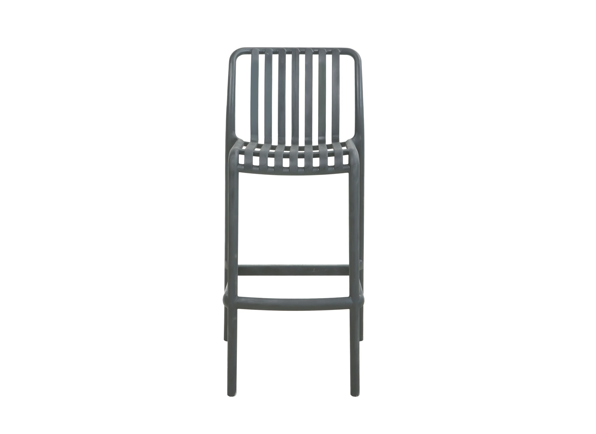 Aperçu - Chaise de bar Cute HA74,5cm - plastique - gris foncé