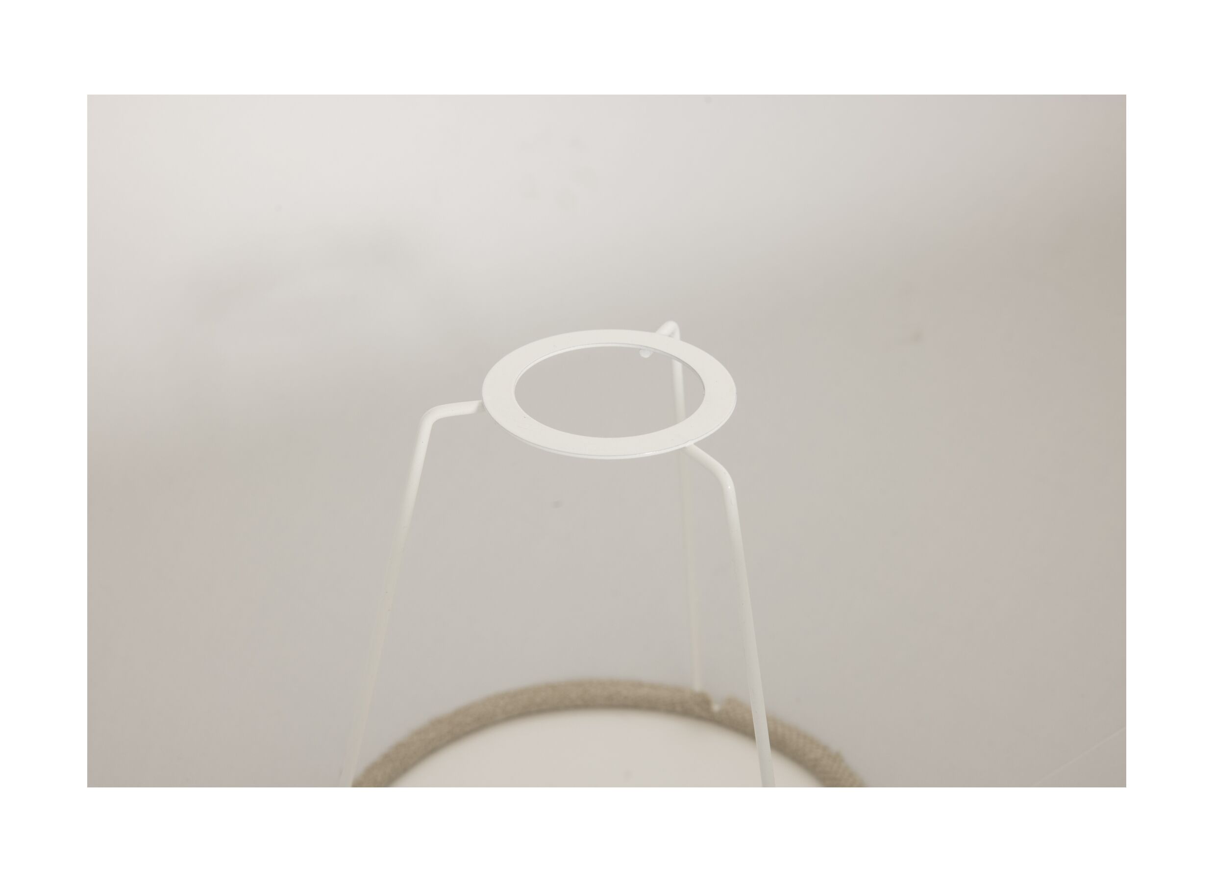 Detailfoto - Lampenkap Ø45cm - stof - beige