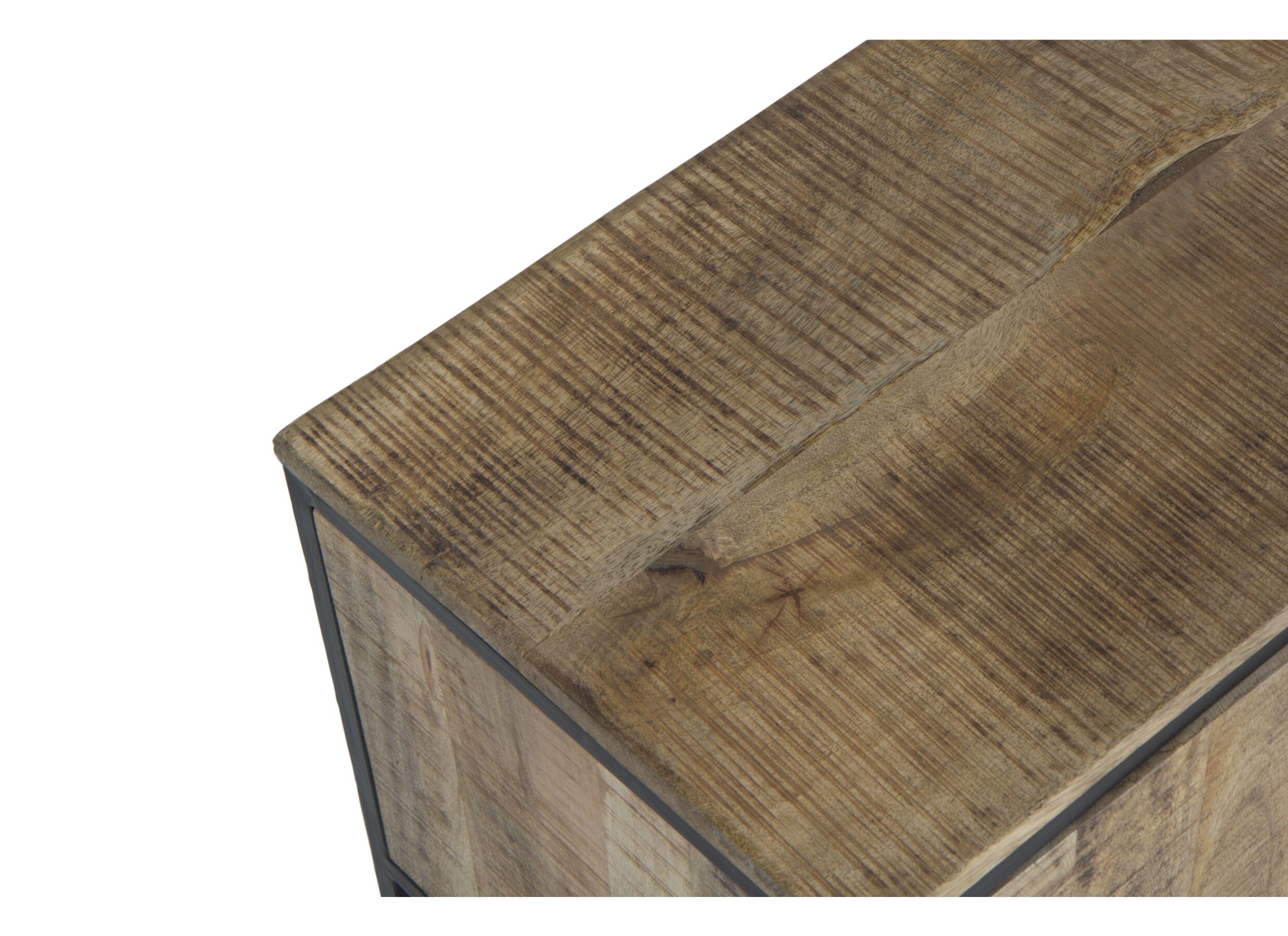 Meuble TV Woodcraft 190cm - manguier massif - brun