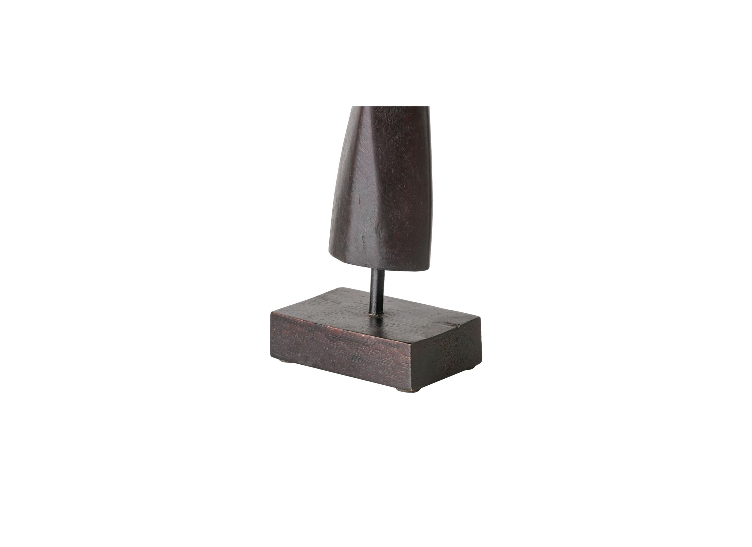 Detail - Statue femme Kvinna H52cm - mangue massif - noir mat