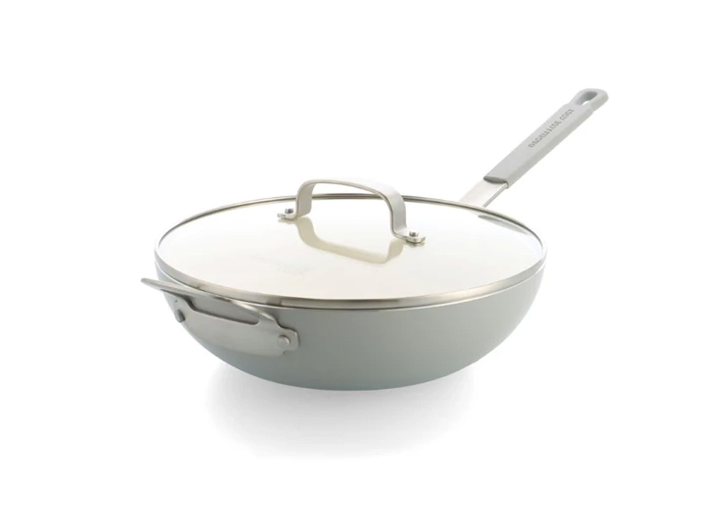 Wokpan Dagelijkse Kost Ø28cm - aluminium - beige & grijs - Wok Dagelijkse Kost Ø28cm - aluminium - beige & gris