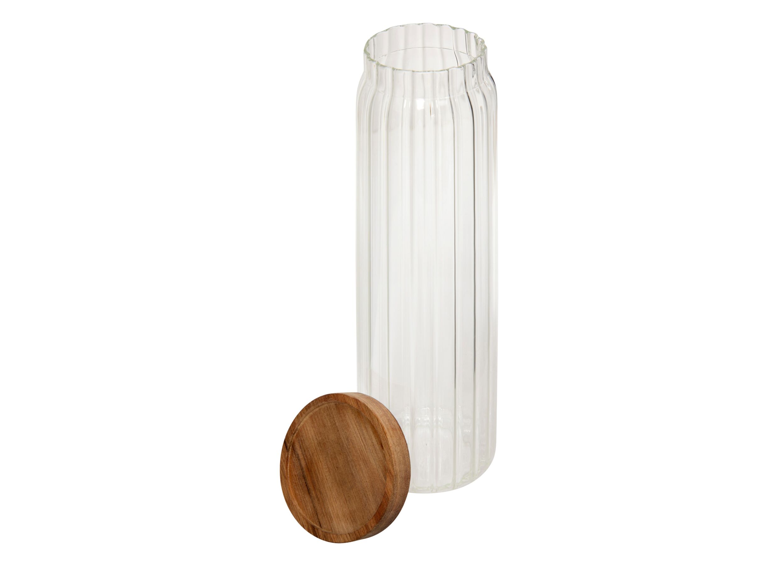Aperçu - Boite de conservation Harmony 1,3L - verre - transparent & acacia