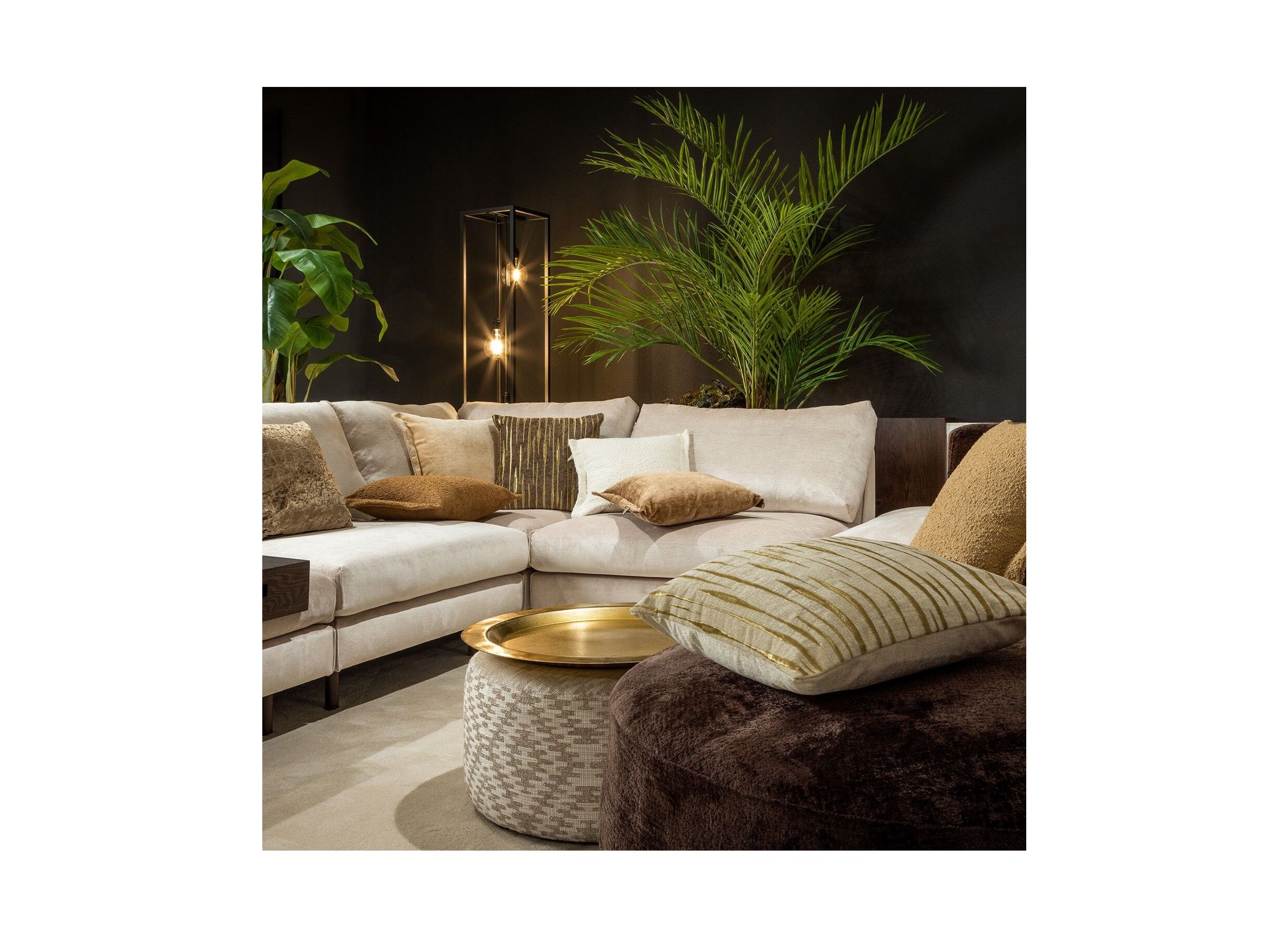 Foto ambiance - Coussin Connor 45x45cm - tissu - summer sand
