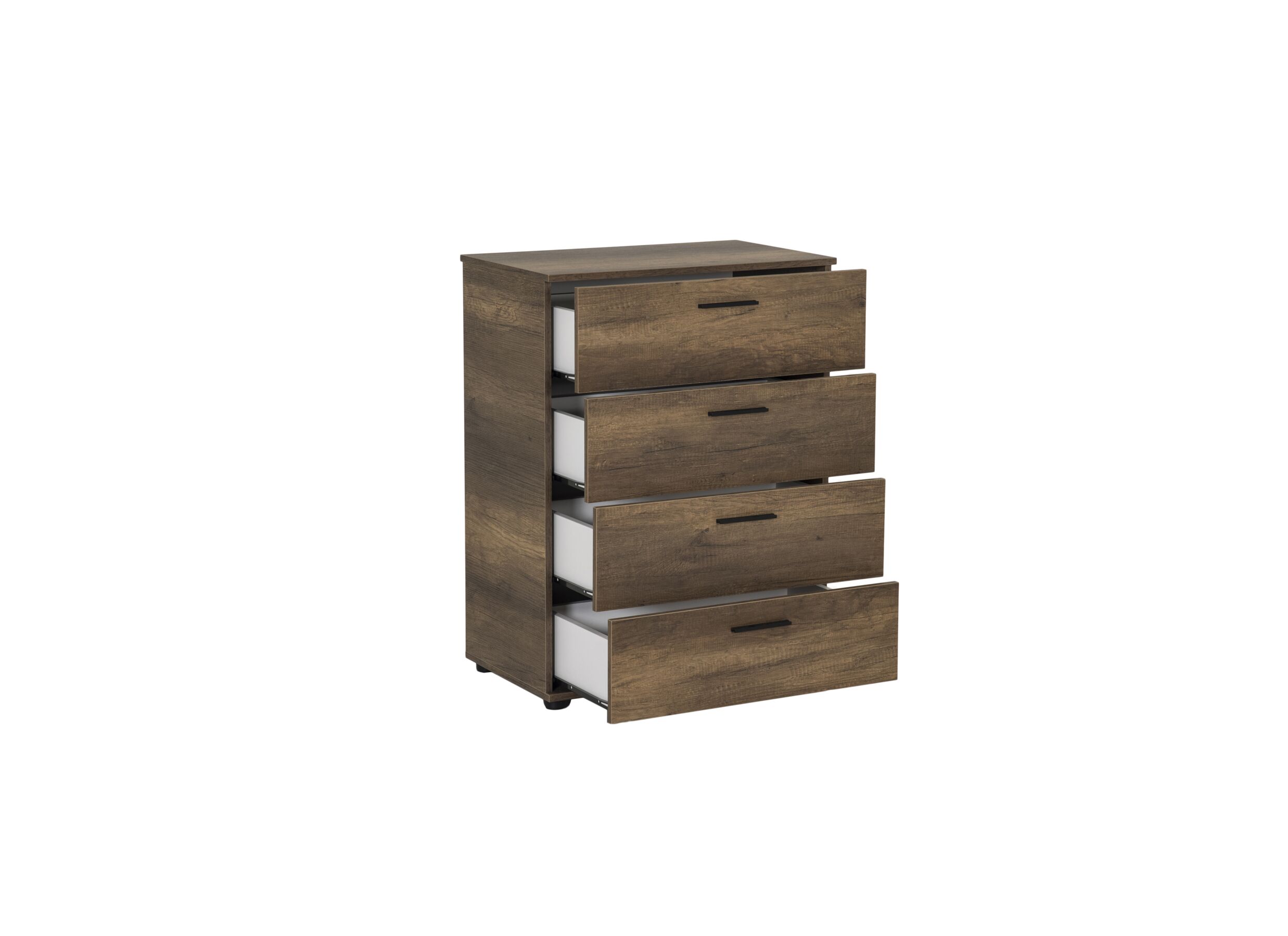 Disposition - Commode Komodo 73x44x96cm - mélamine - noyer