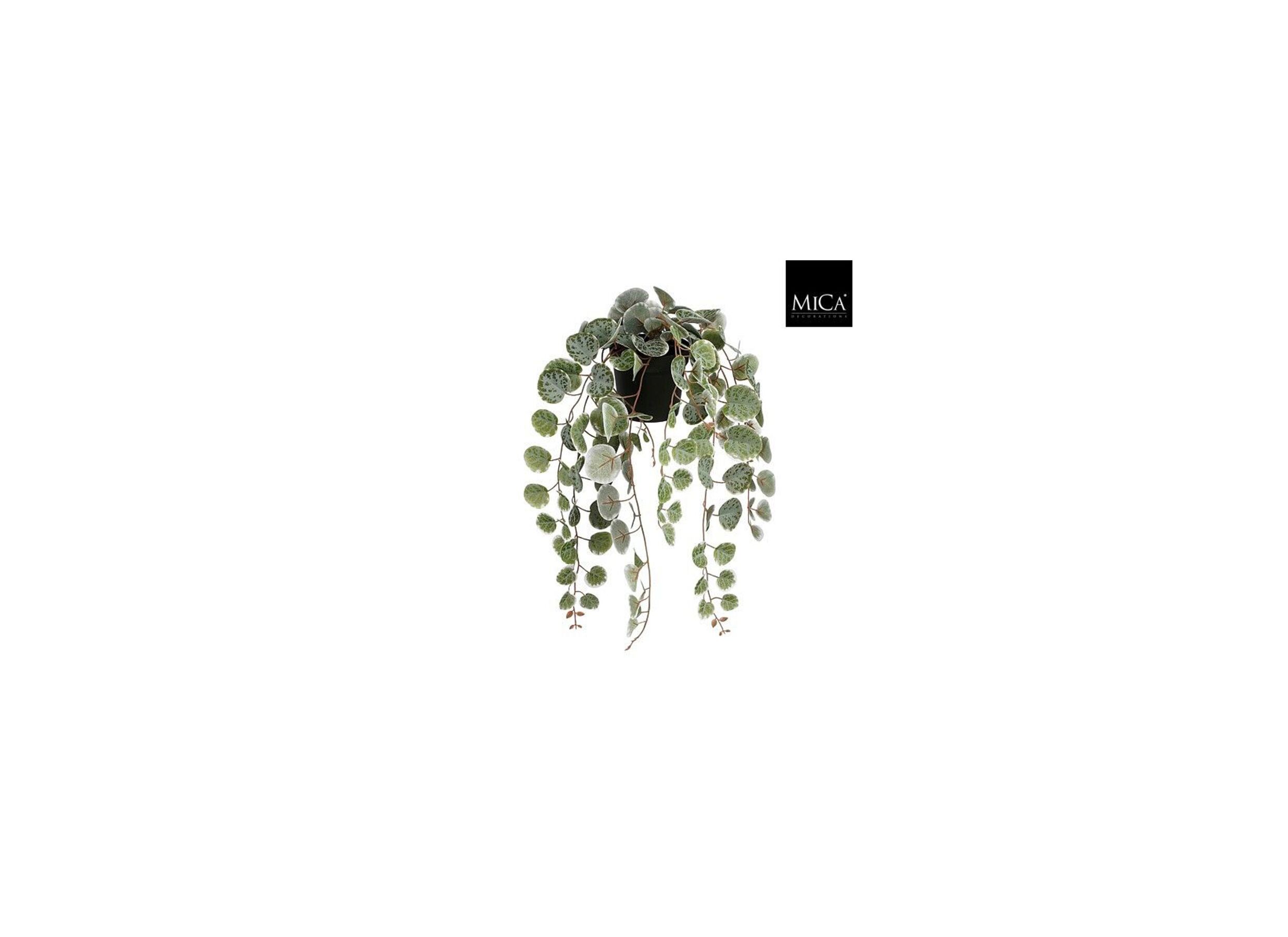 Plus Important - Plante artificielle suspendue Ceropegia woodii H46cm polyester vert