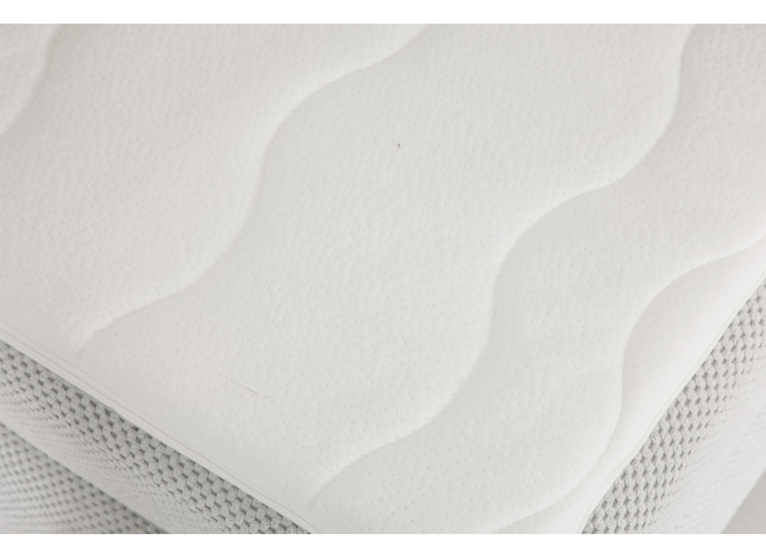 Detail - Boxspring Simone 180x200cm - tissu - écru avec rangement