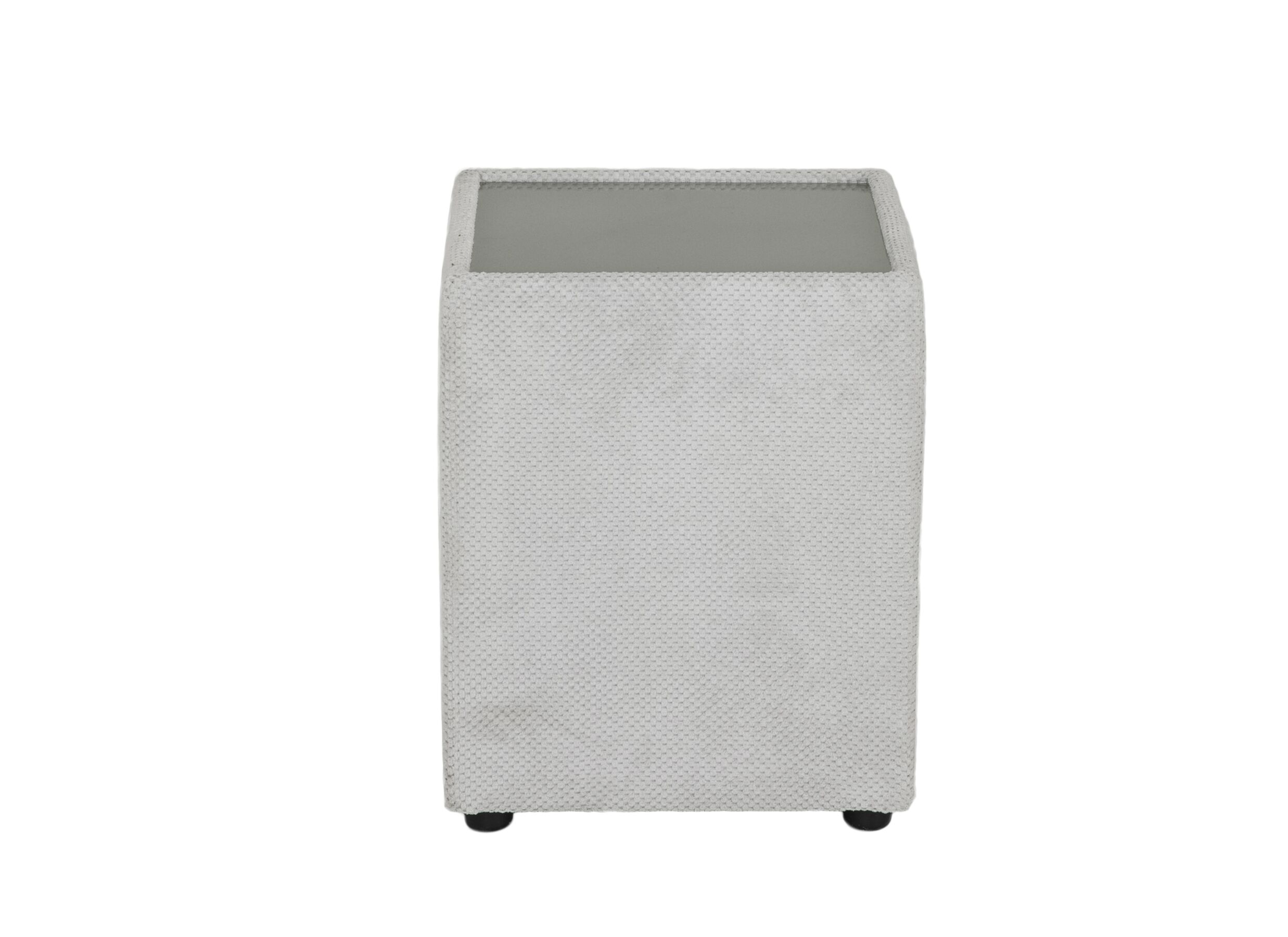 Aperçu - Table de chevet Lancy 42,5x45x53cm - tissu - ecru