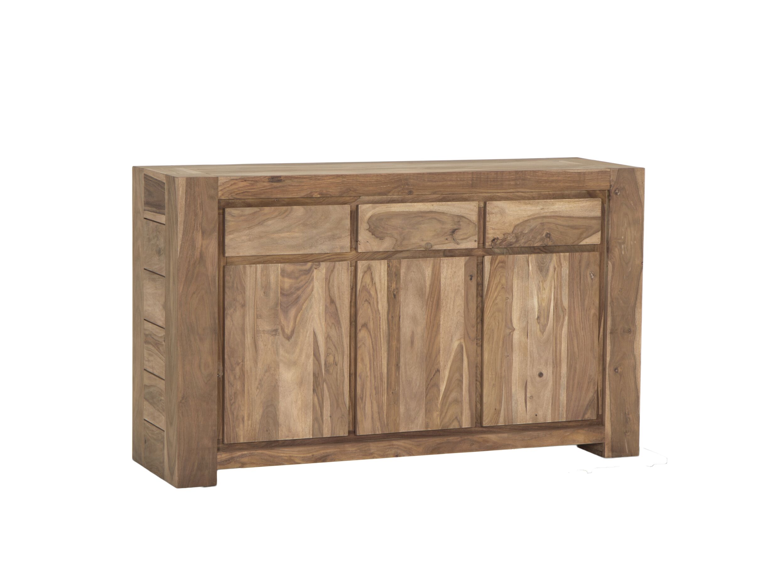 Dressoir Carbone 150cm - sheesham massief & decor - naturel