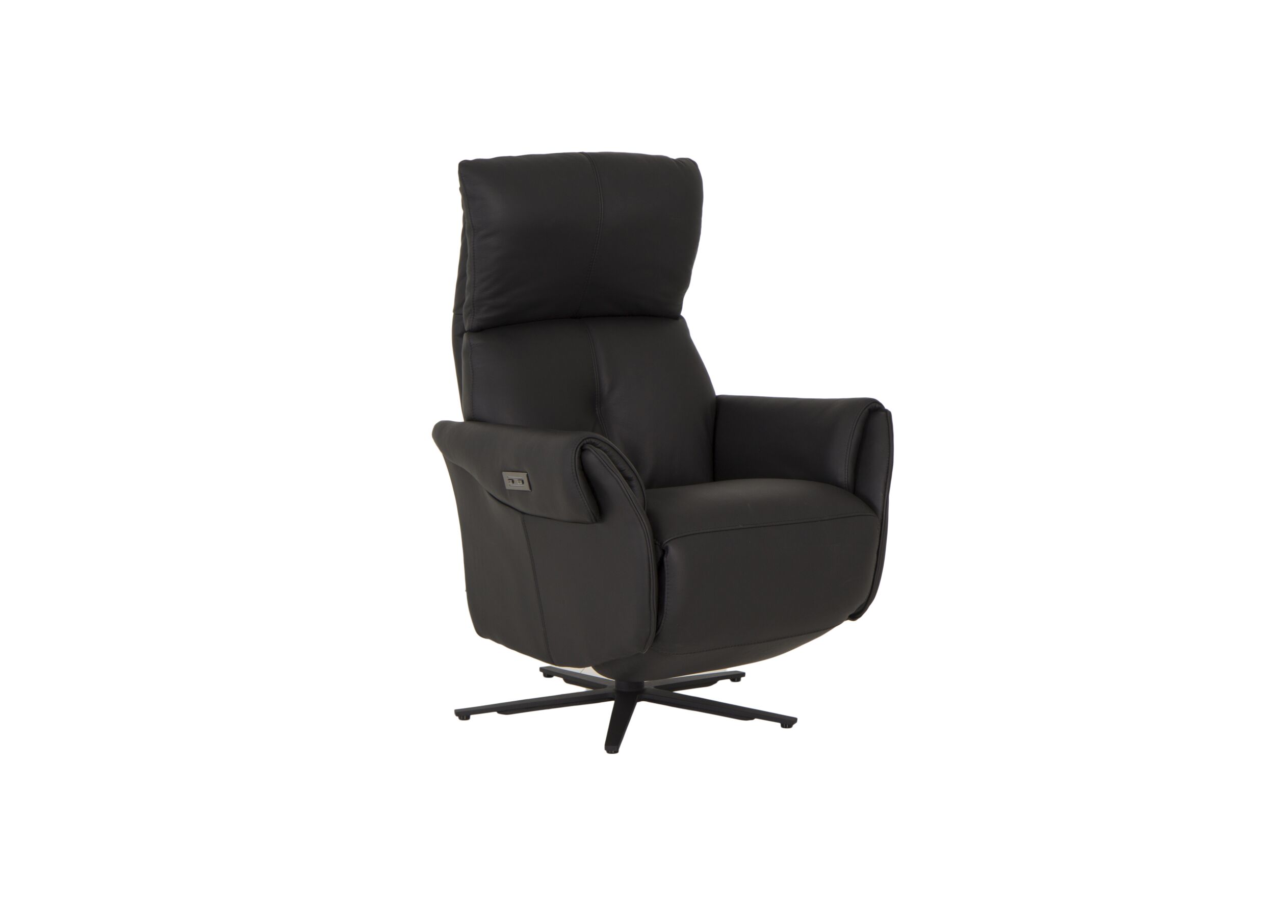 Fauteuil relax Yup electric cuir noir - Fauteuil relax Yup électrique - cuir - noir
