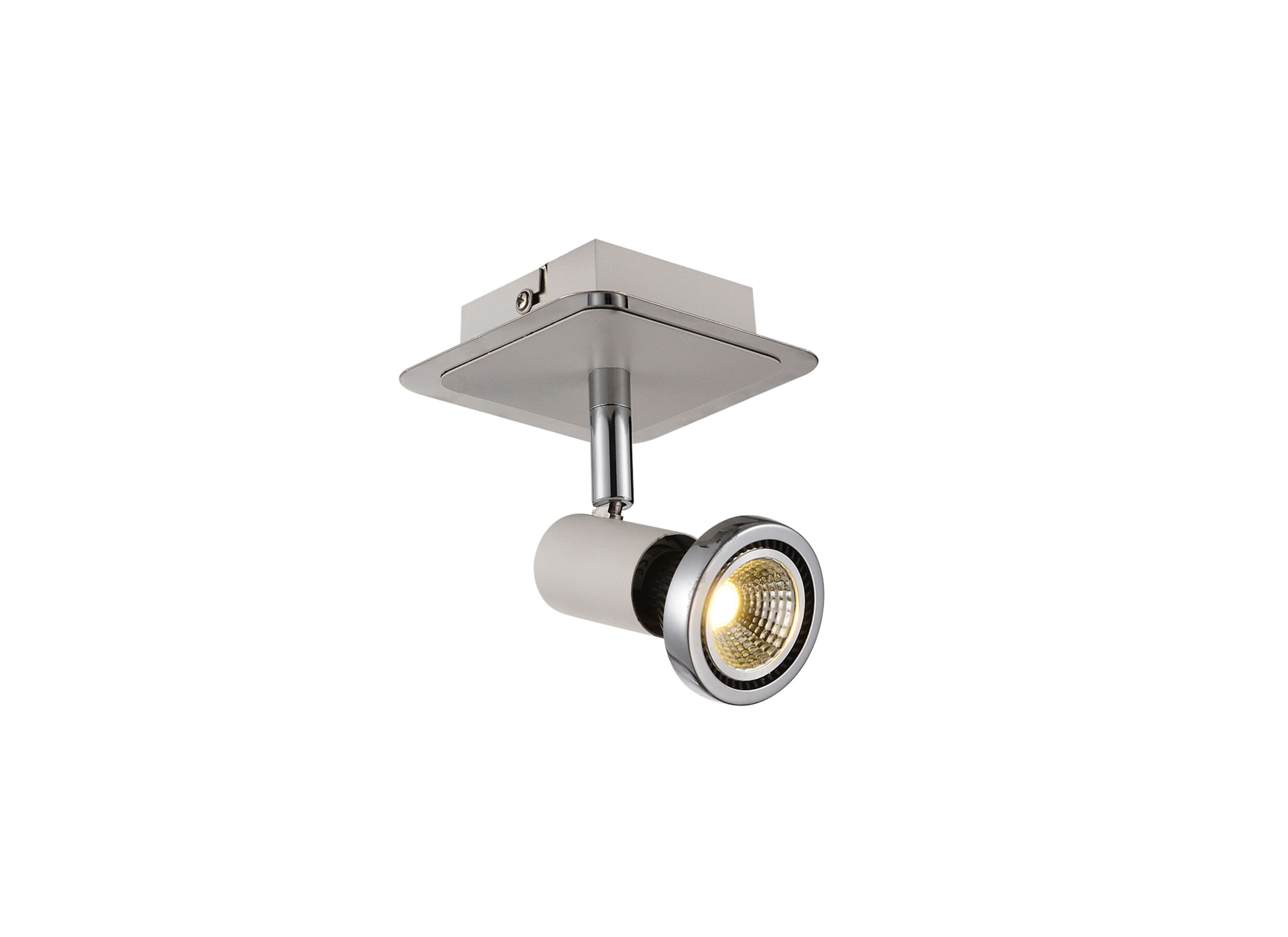 Spot mural chrome blanc 5W GU10 - Spot mural chrome blanc 5W GU10
