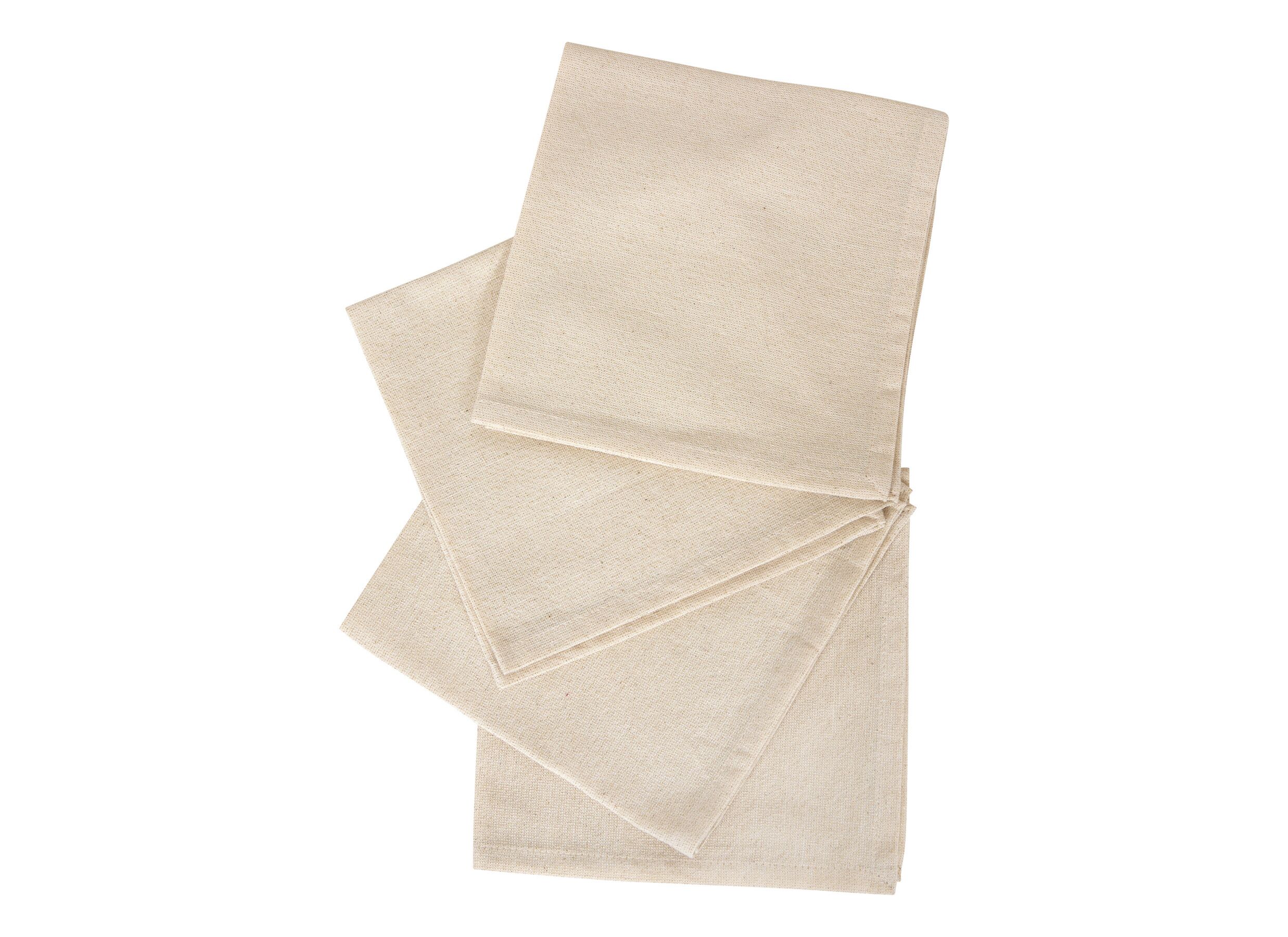 Hoofdfoto - Serviette Lyeka 40x40cm - katoen - beige set van 4