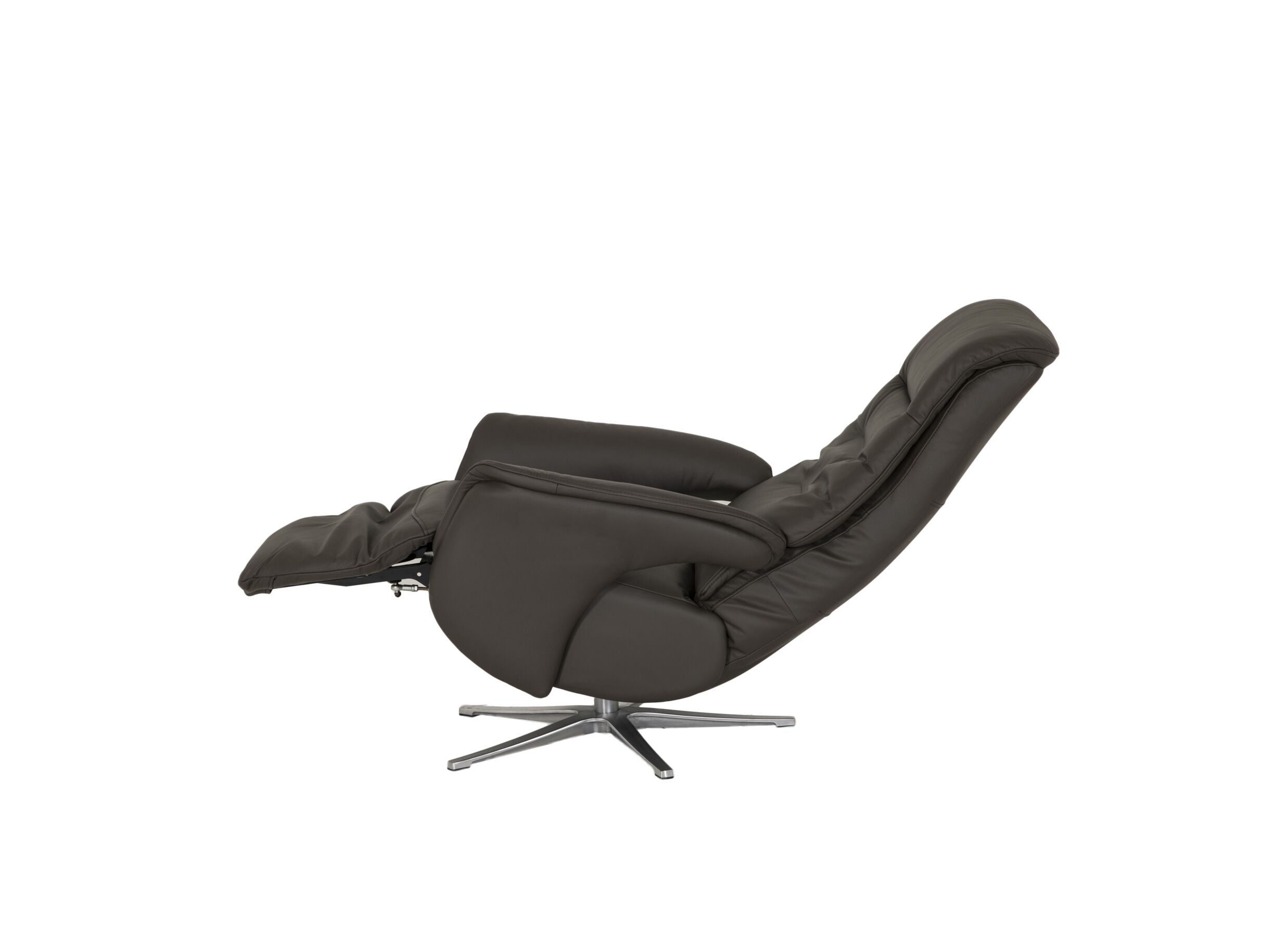 Overzichtsfoto - Relaxzetel Adamello elekrisch leder en lederlook bruin