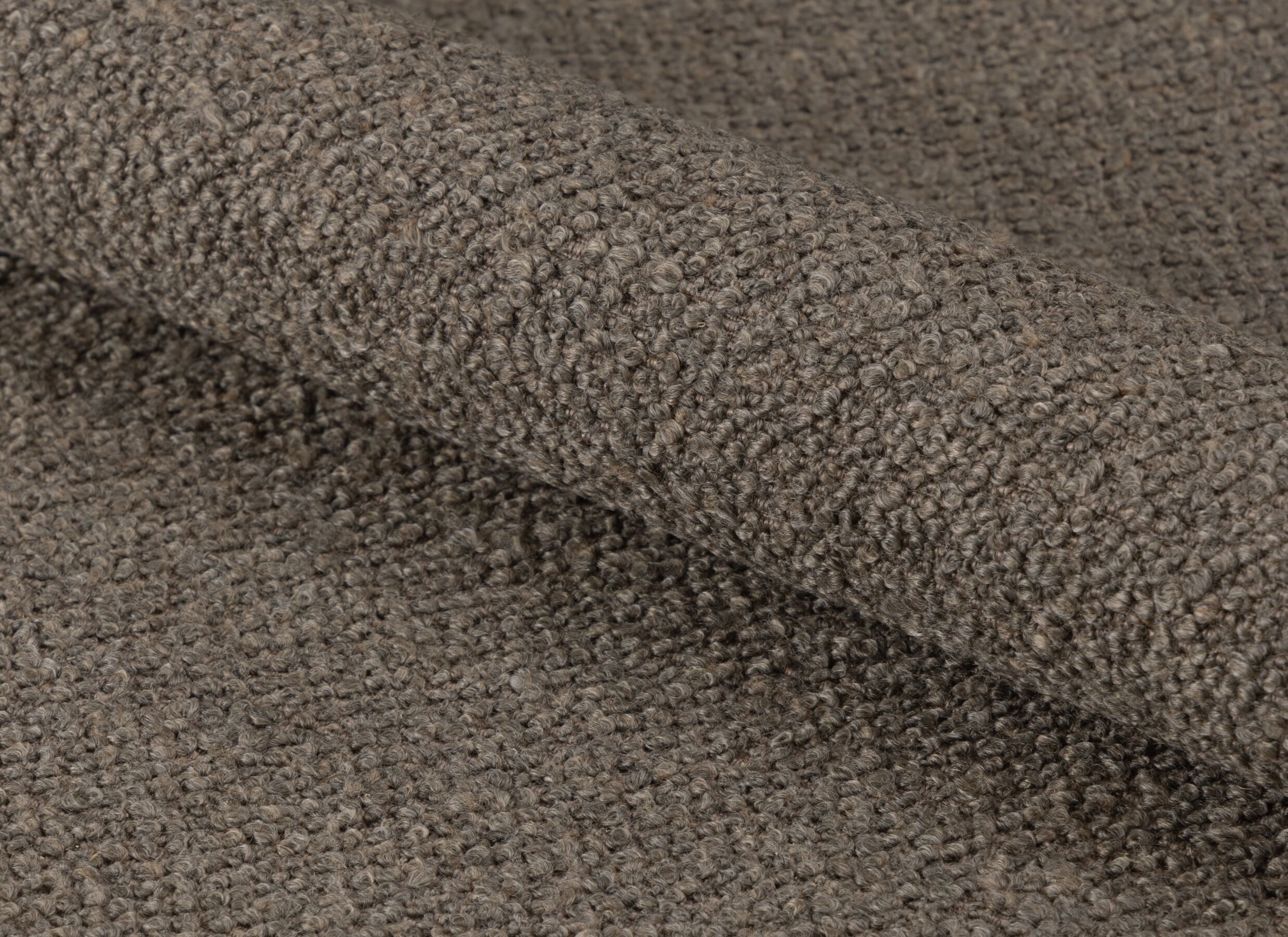 Detailfoto - Stoel 47x49,5x89cm - stof - taupe/white oiled oak