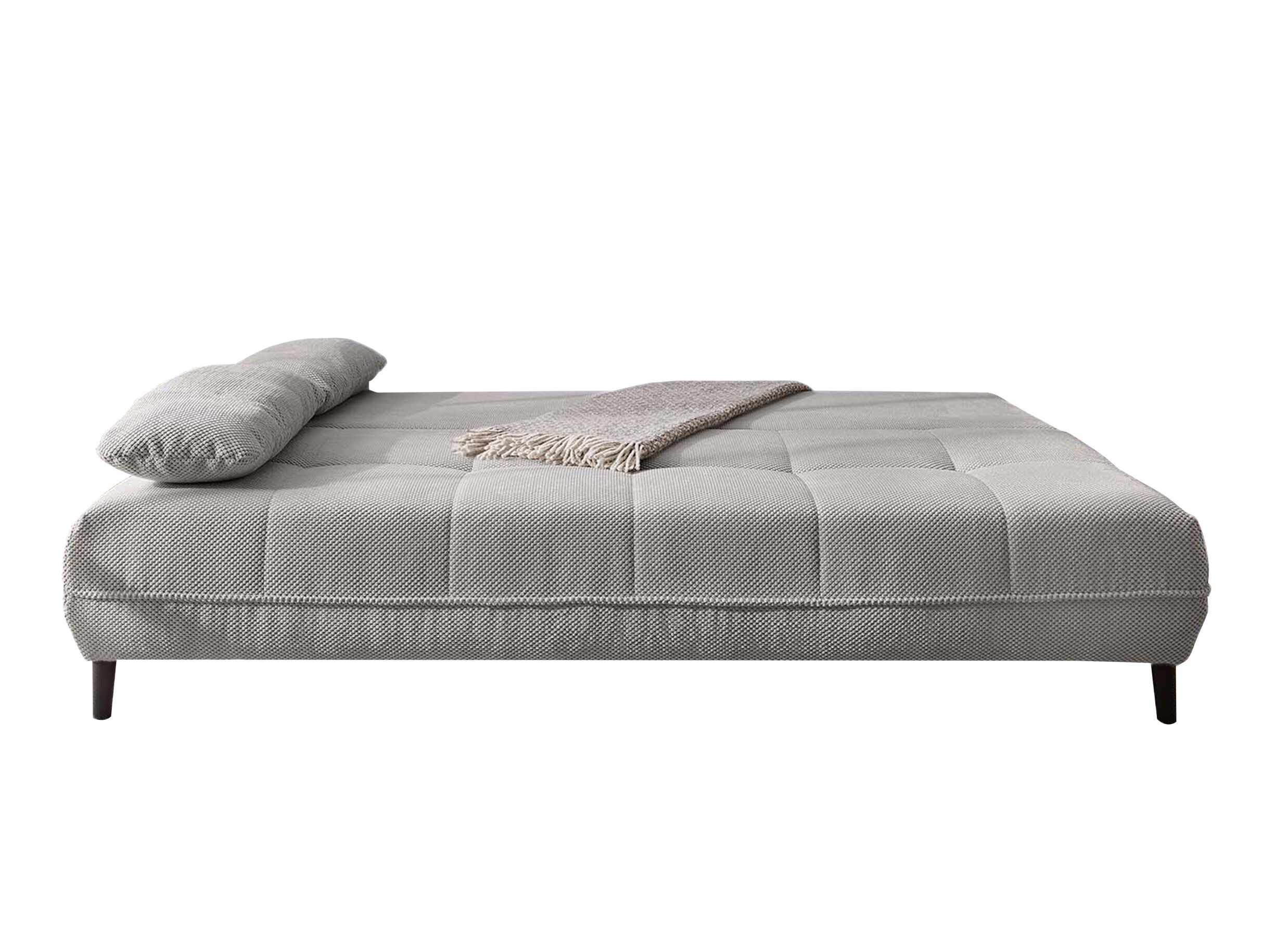 Aperçu - Canapé-lit Till 2 personnes - tissu - gris clair met opbergruimte