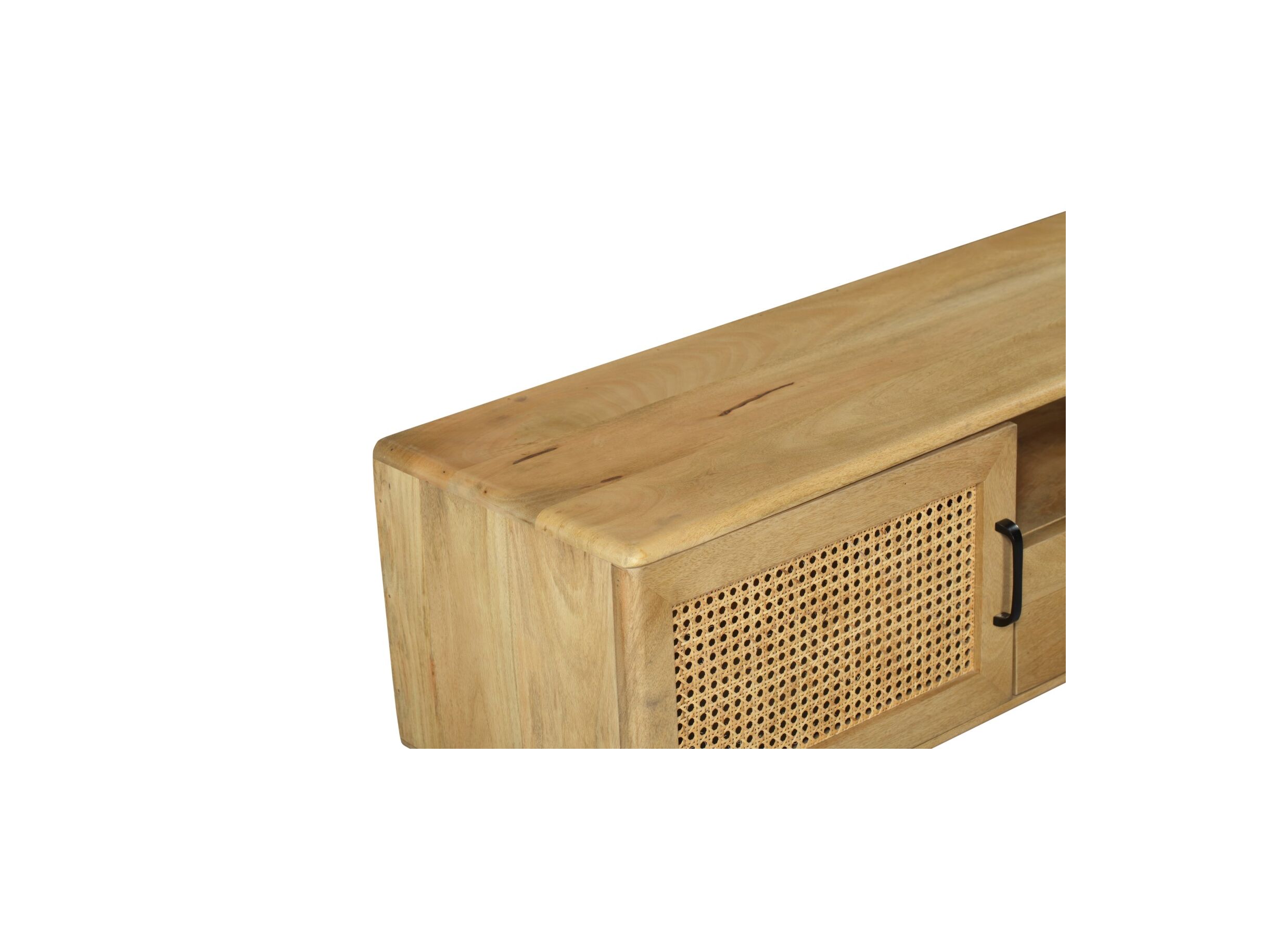 Meuble TV Portico 150cm - manguier massif - naturel