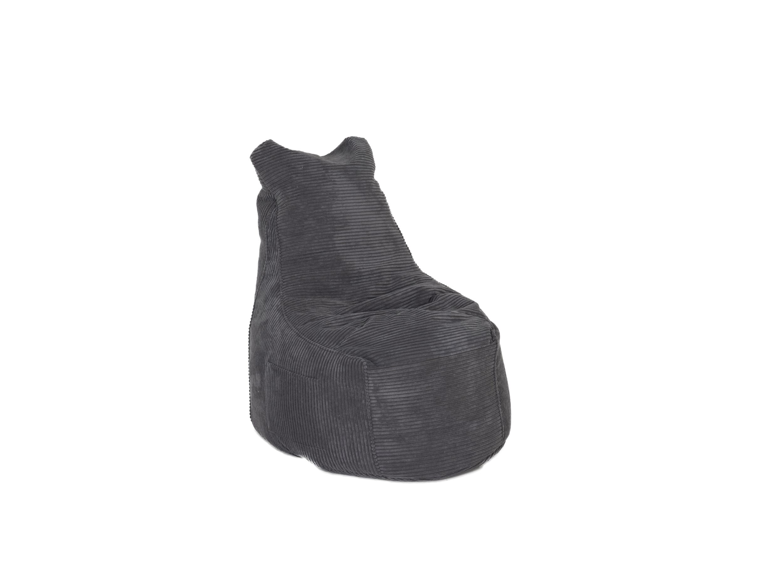 Pouf poire Pesaro tissu gris - Pouf poire Pesaro 75x65x95cm - tissu - gris