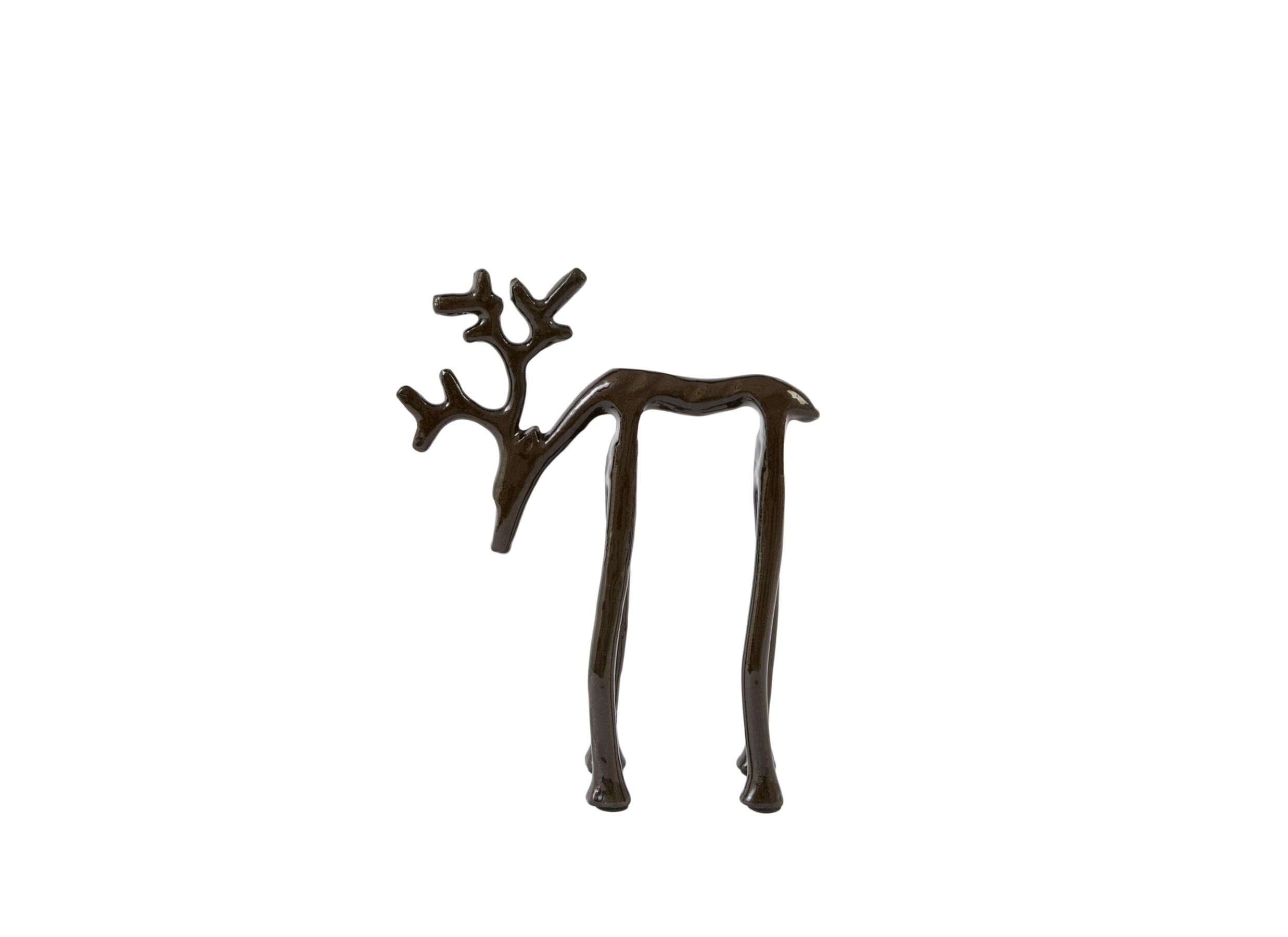 Overzichtsfoto - Beeld Deer 15x6x20cm - metaal - brons