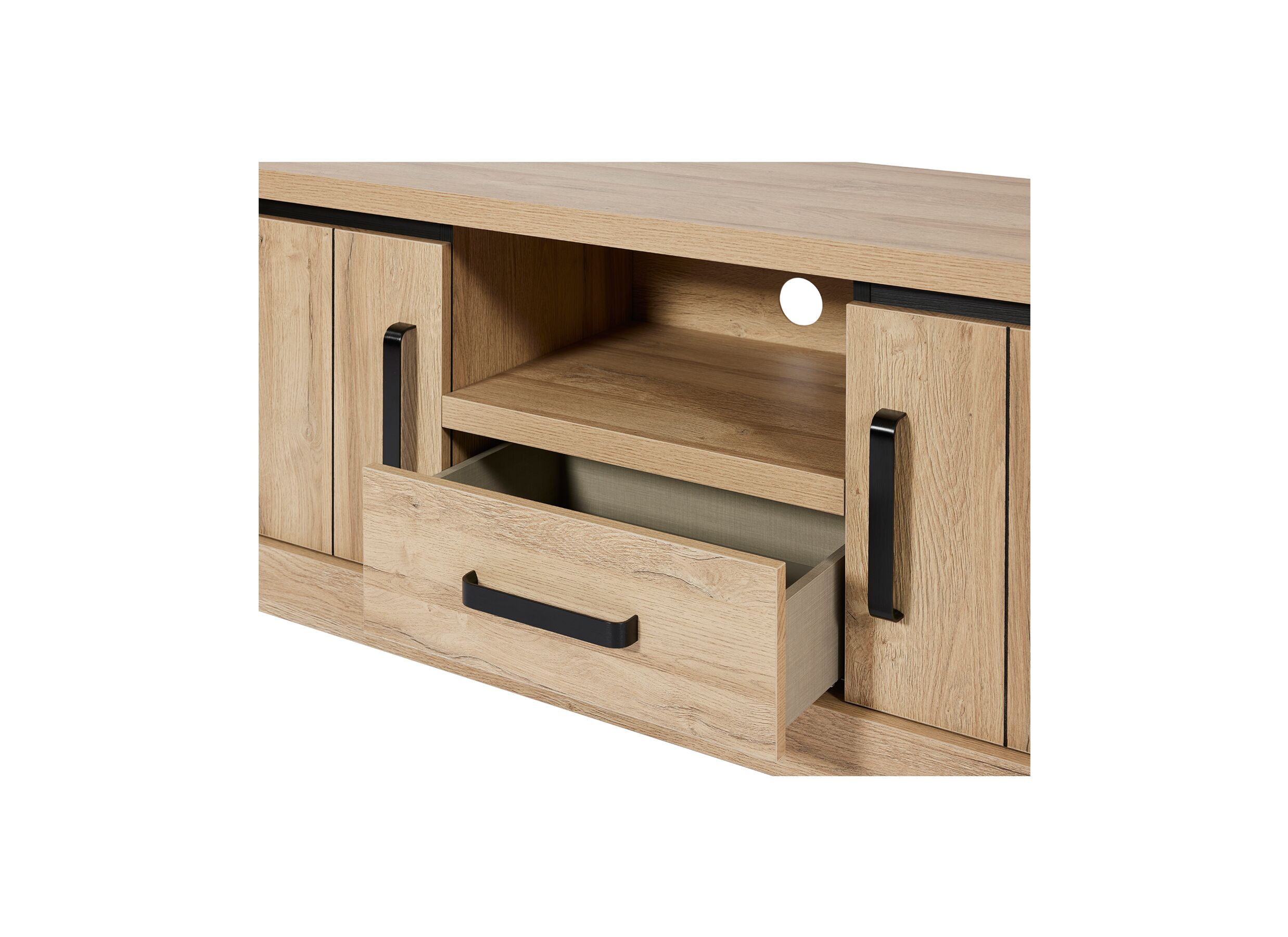 Tv-meubel Tibo - meubelplaat - French oak 174cm
