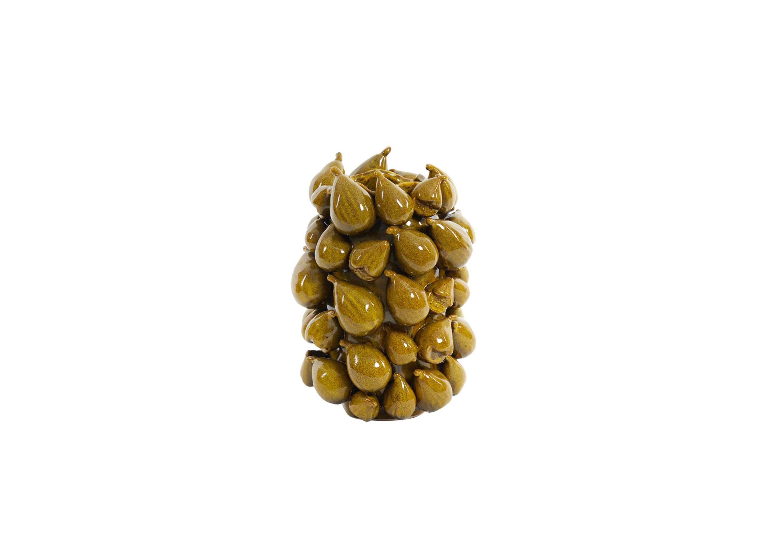 Vaas Natalia H32 - Vase Natalia H32,5cm - céramique - jaune/brun