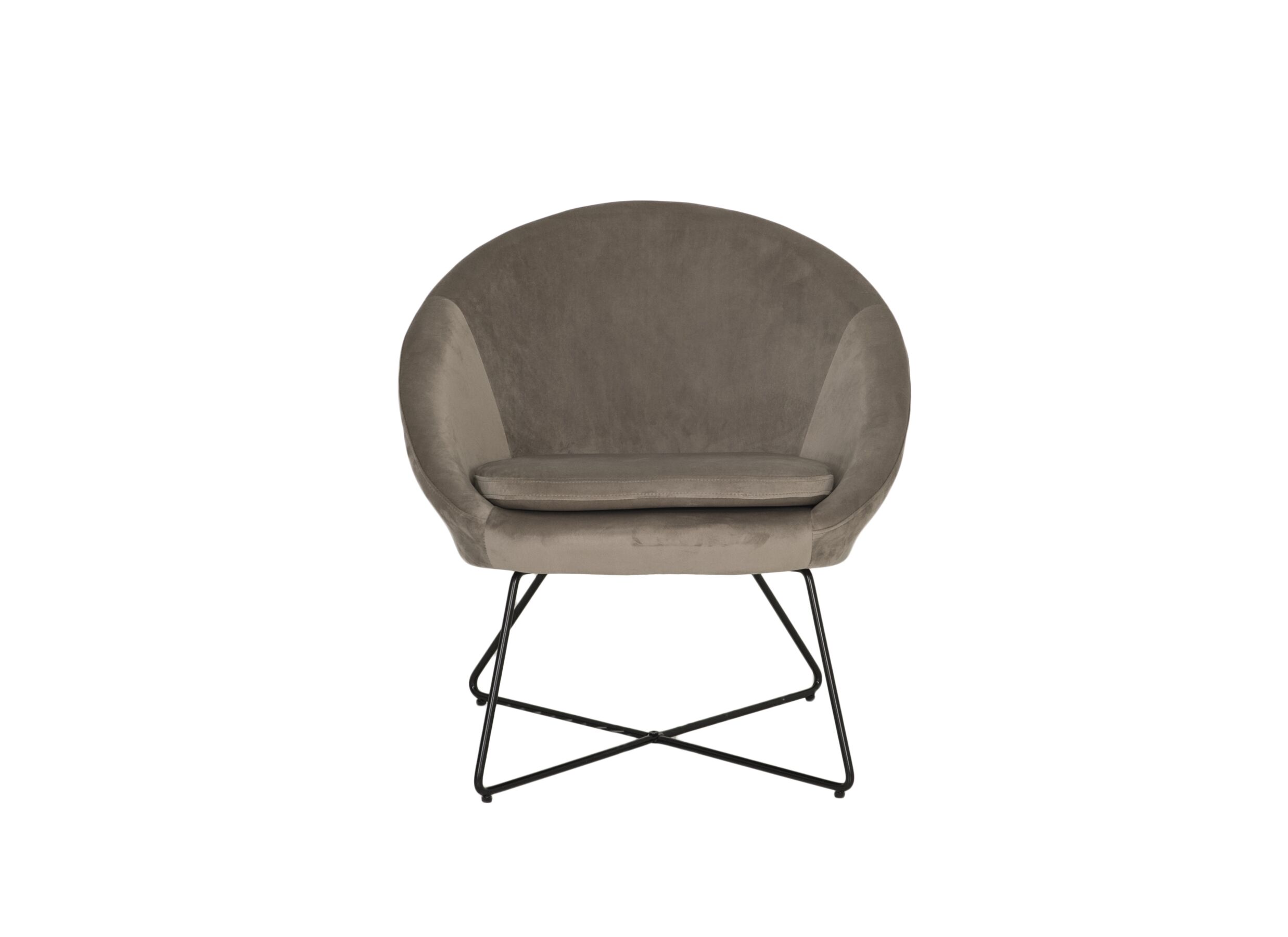 Aperçu - Fauteuil Juice 70x69x73,50cm - velours - taupe