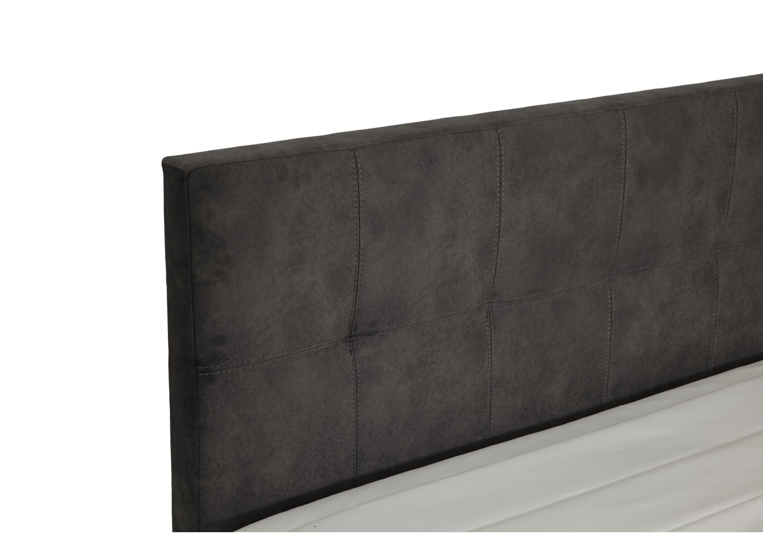Detail - Lit box Valetta 180x200cm avec rangement tissu espresso