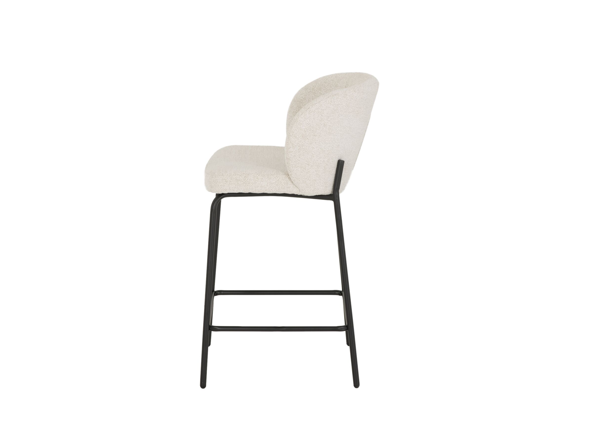 Barstoel Shell ZH65cm - stof - beige