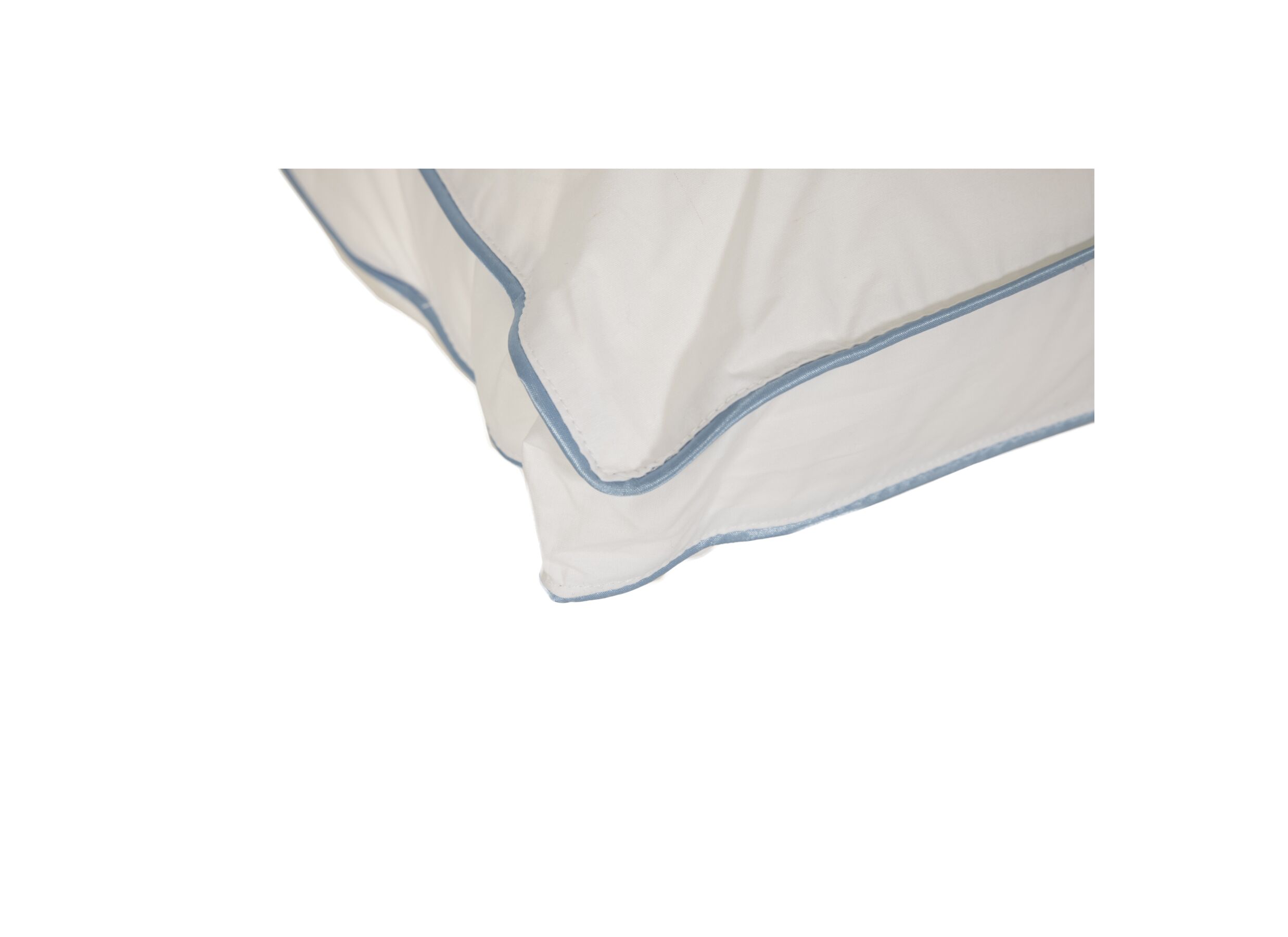Detailfoto - Hoofdkussen Boxmodel 55x55cm - percale katoen - wit