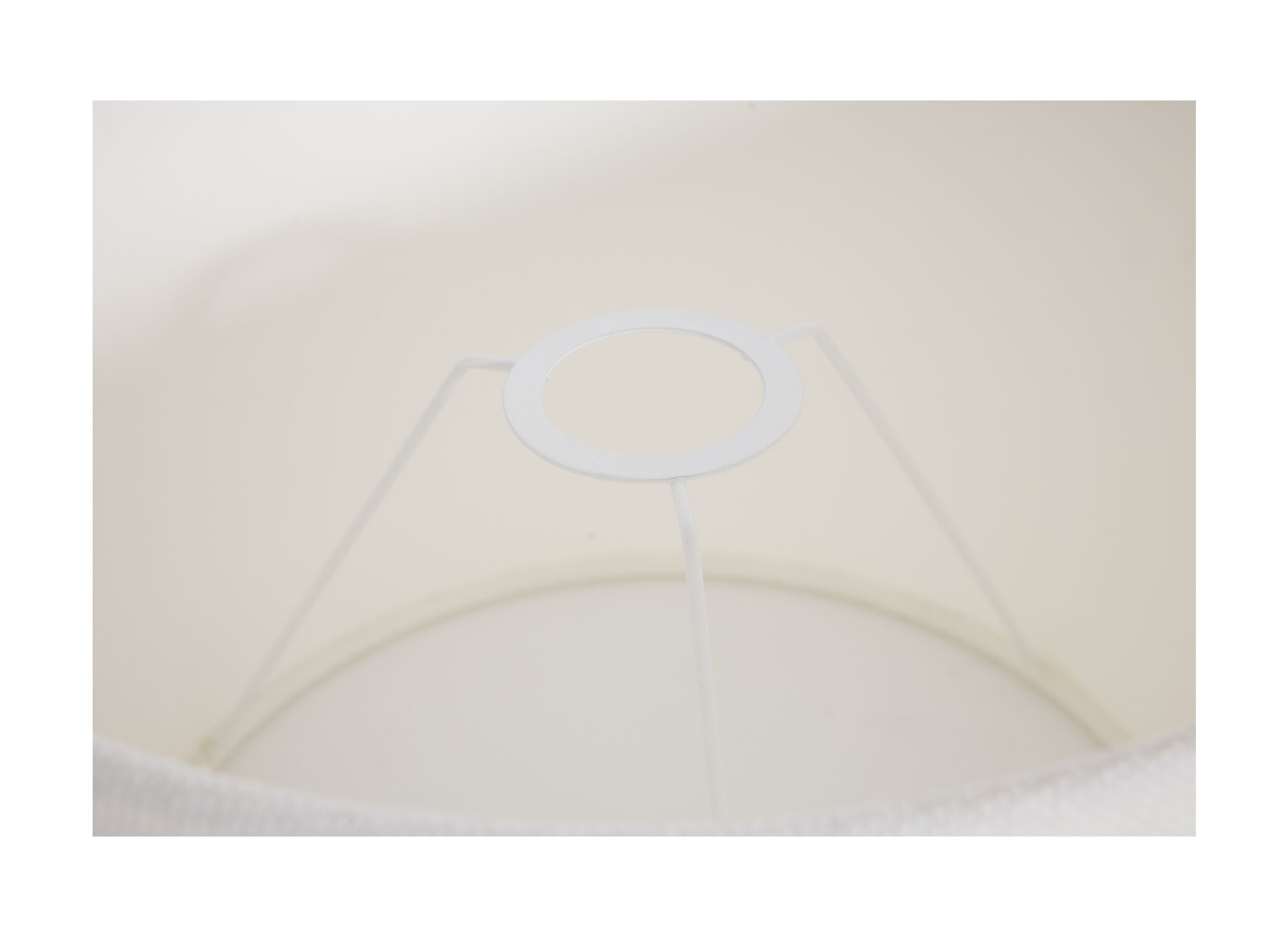 Detailfoto - Lampenkap Ø25cm - stof - ivoor