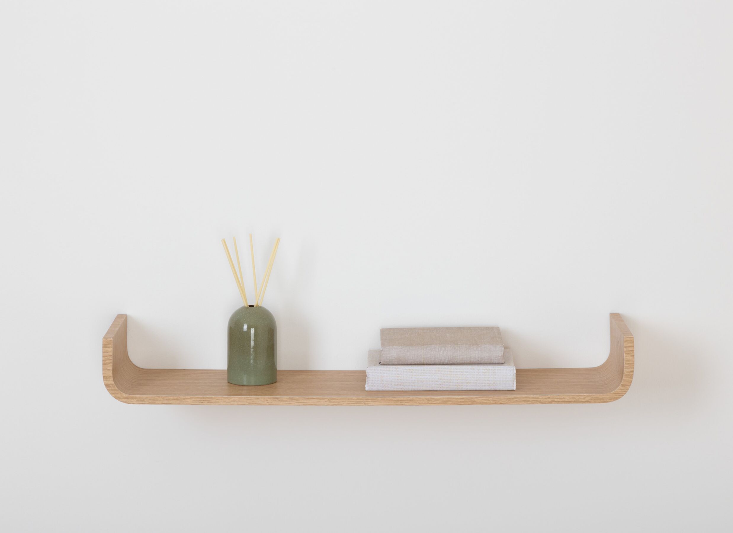 Foto ambiance - Tablette murale Fixy 80x20xH10cm - MDF - naturel