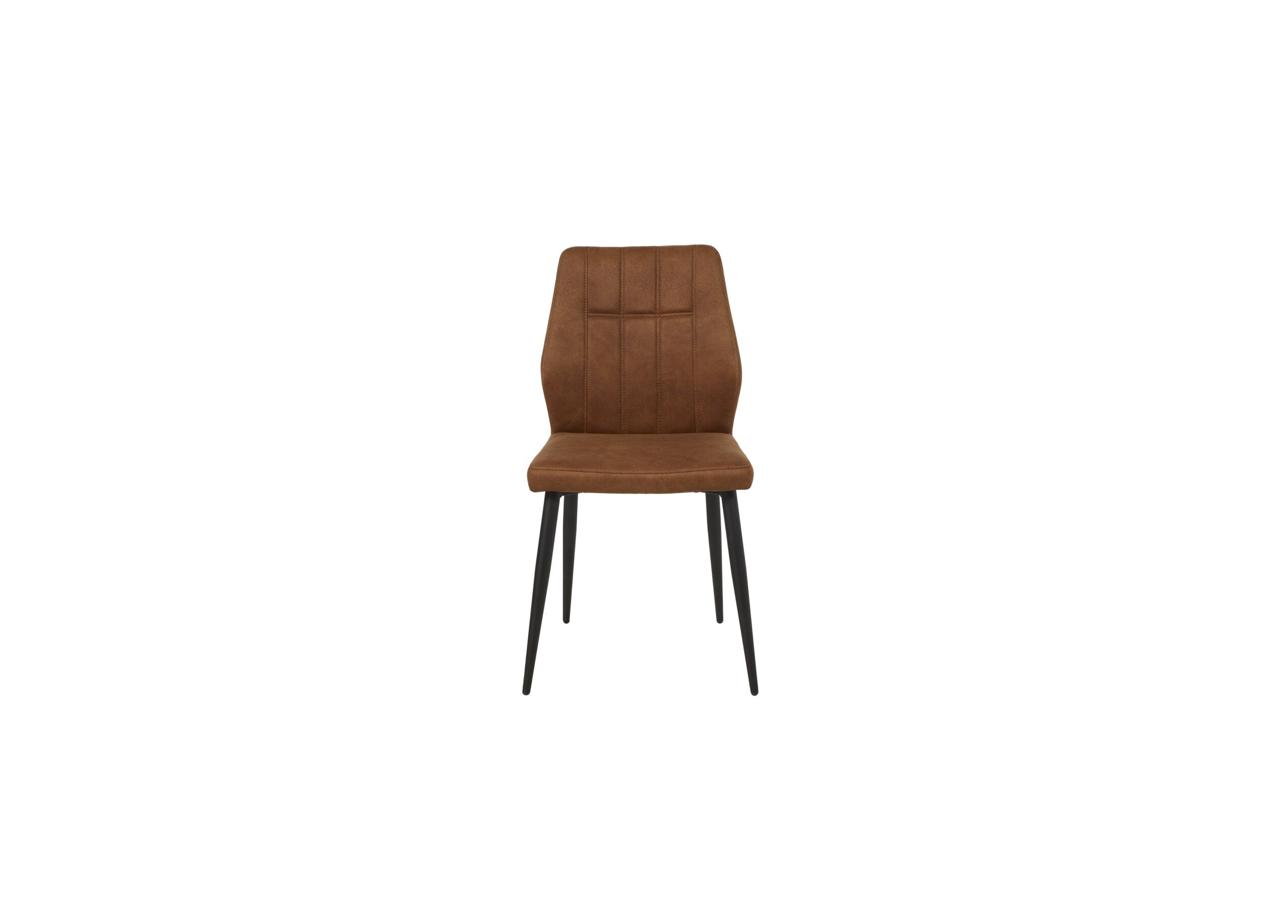 Aperçu - Chaise 47x55x89cm - tissu - cognac