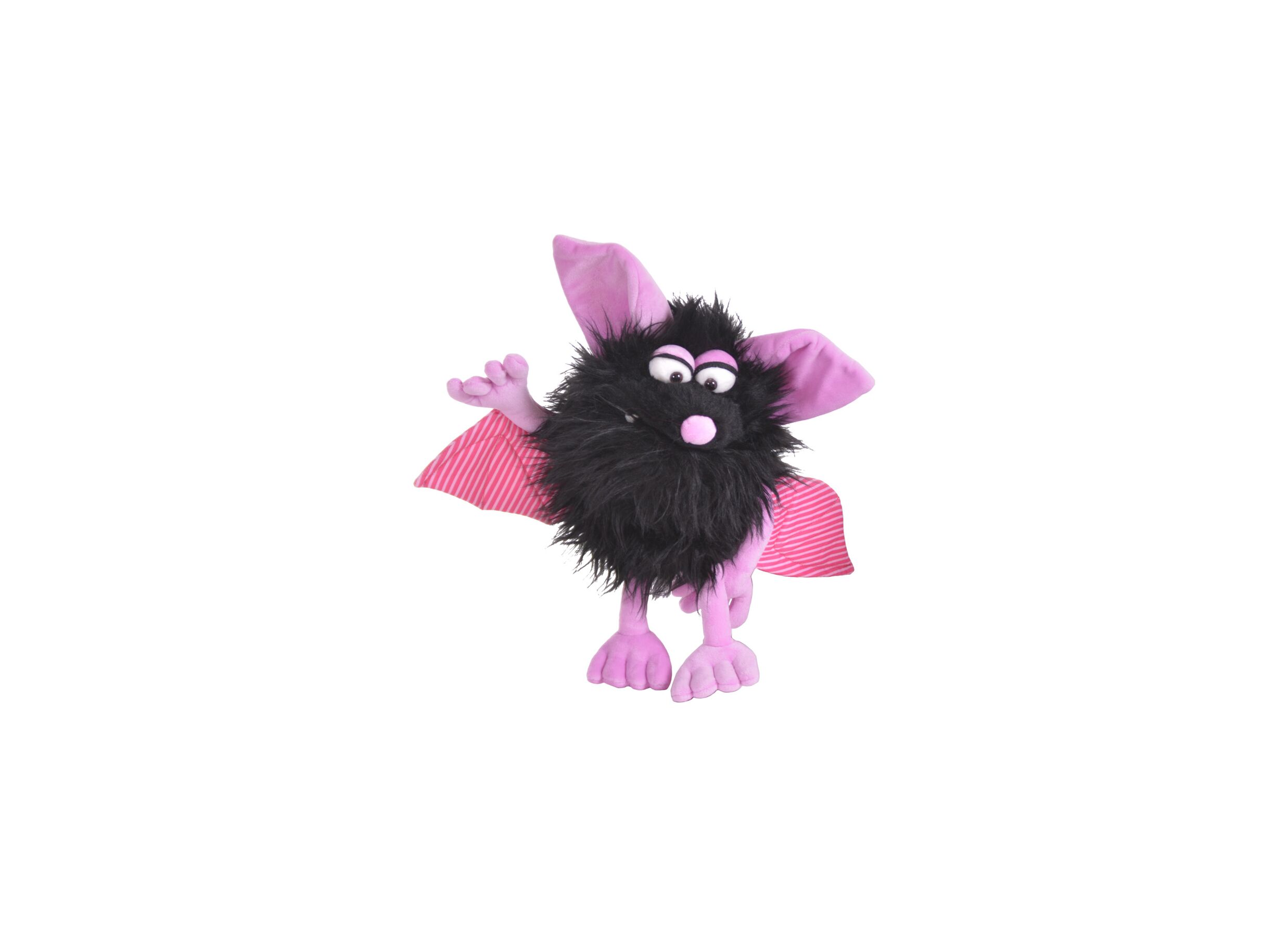 Aperçu - Marionnette à main Monster to go Bammel H33cm - polyester - noir/rose