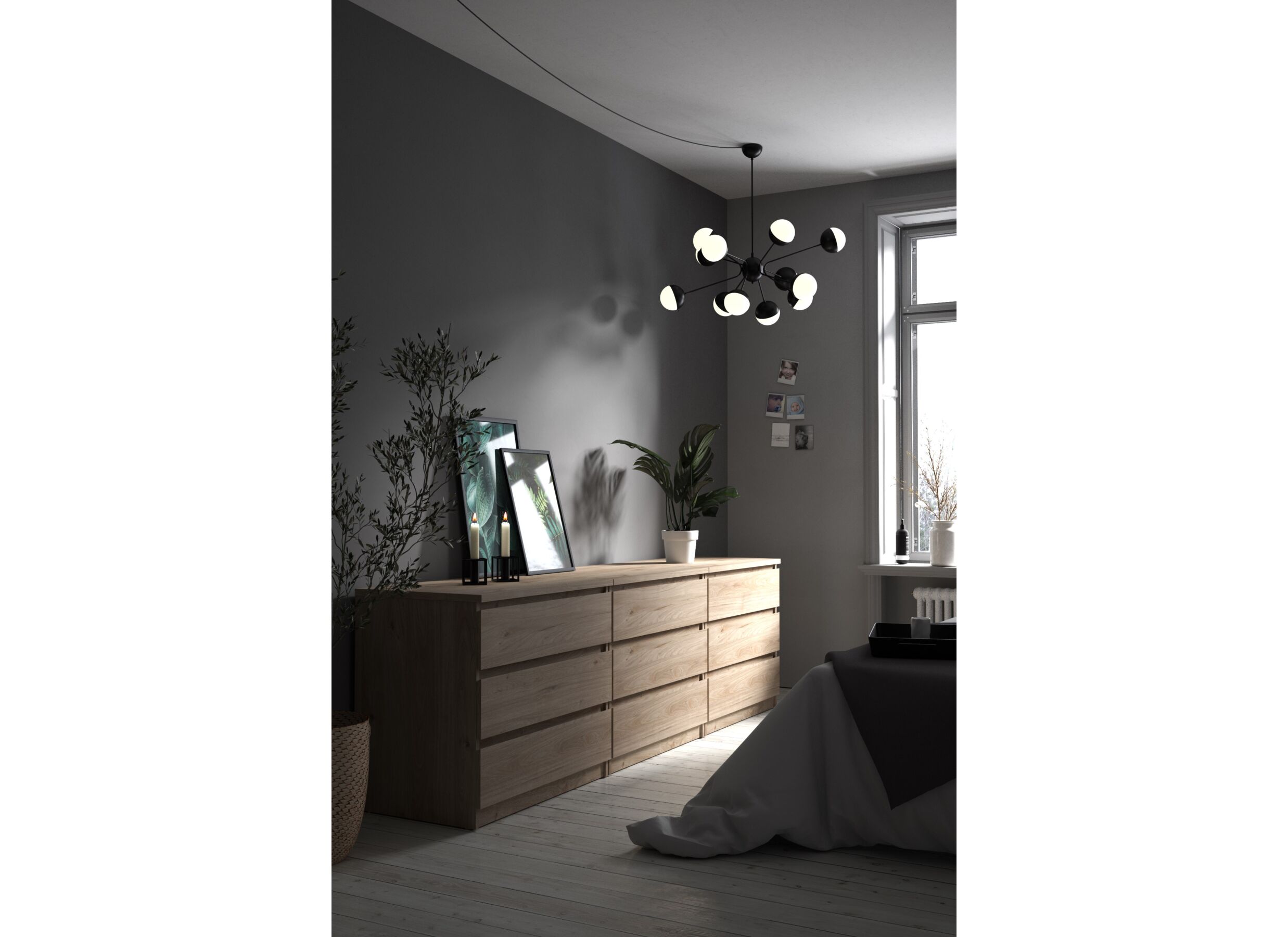Commode Naia 77x50x71cm - MDF - jackson hickory