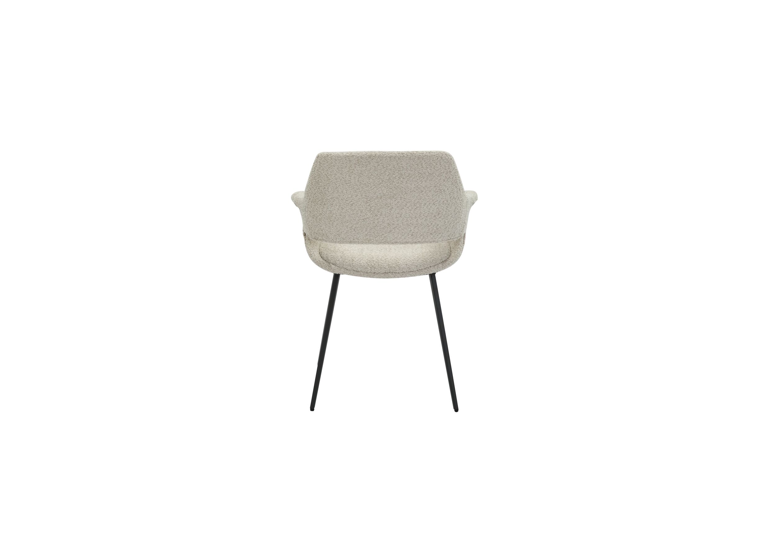 Chaise Marcelo 58x57x81cm - bouclé - beige
