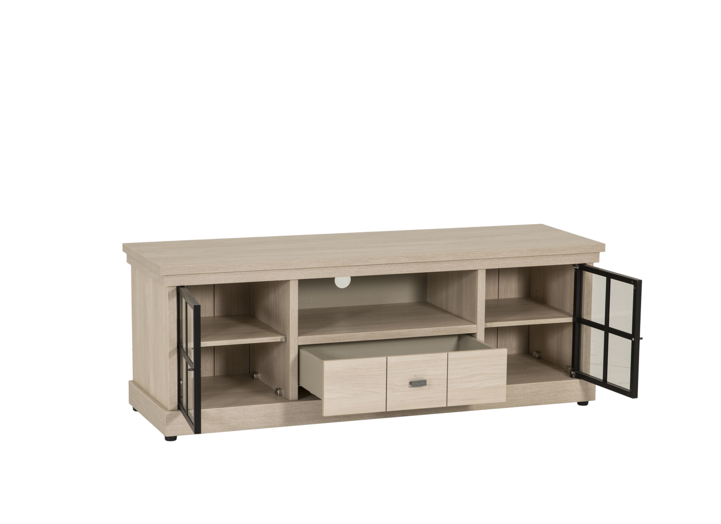 Disposition - Meuble TV 156cm - film décoratif - beige