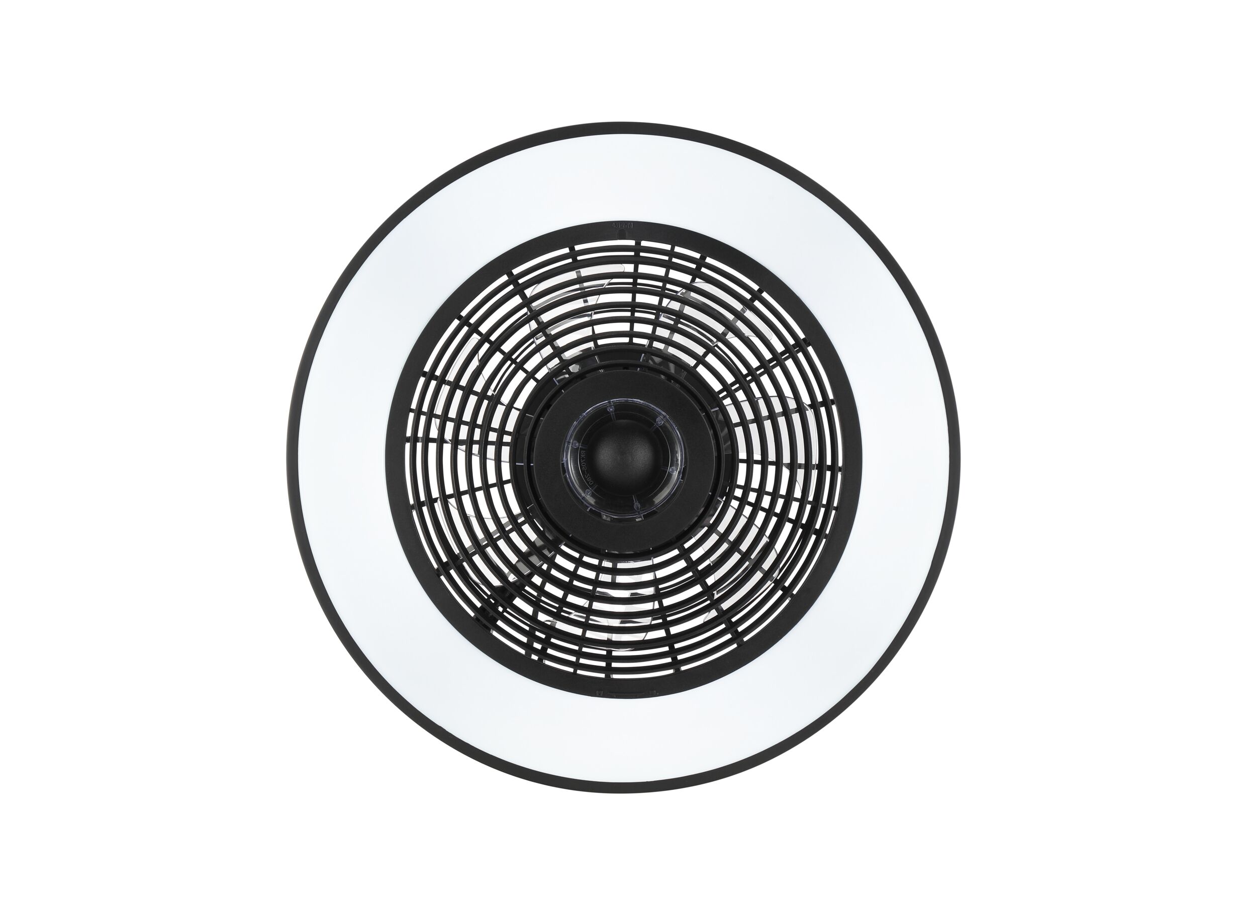 Aperçu - Plafonnier Catania avec ventilateur Ø48,6 - plastique - noir