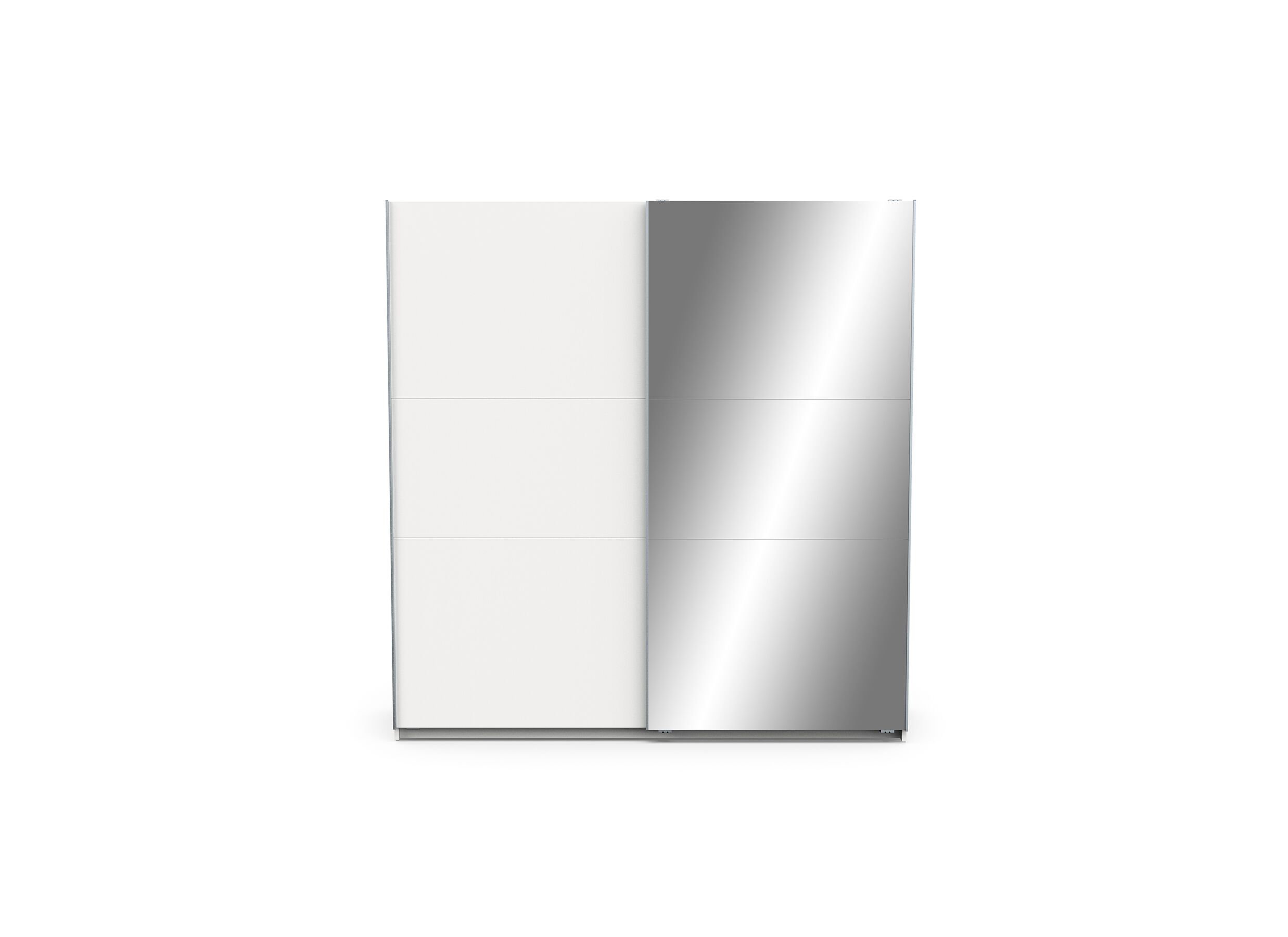 Armoire à portes coulissantes Ghost 195cm - décor - blanc
