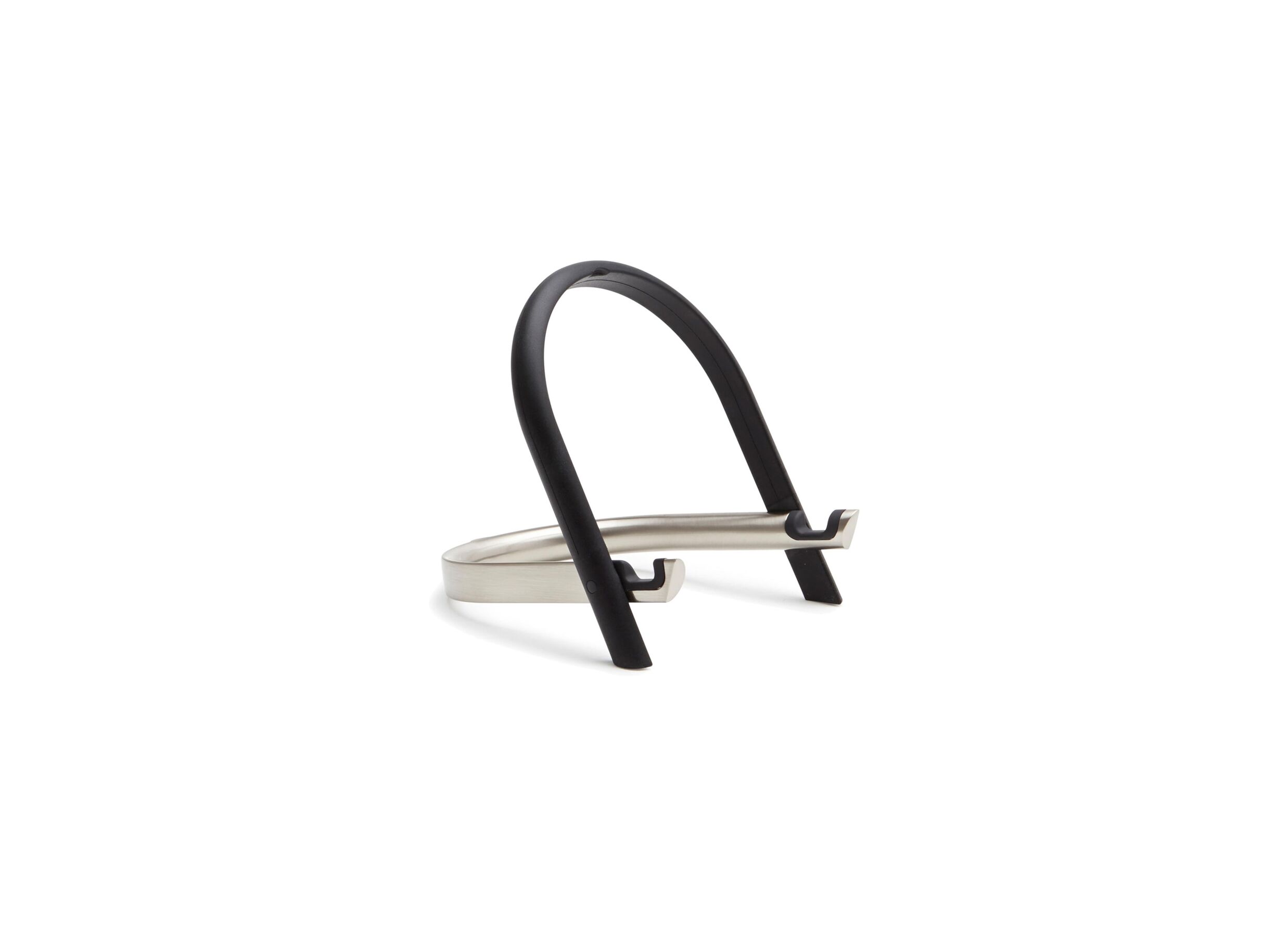 Tablethouder UDock 16x13cm - metaal & kunststof - nikkel/zwart - Tablethouder UDock 16x13cm - metaal & kunststof - nikkel/zwart